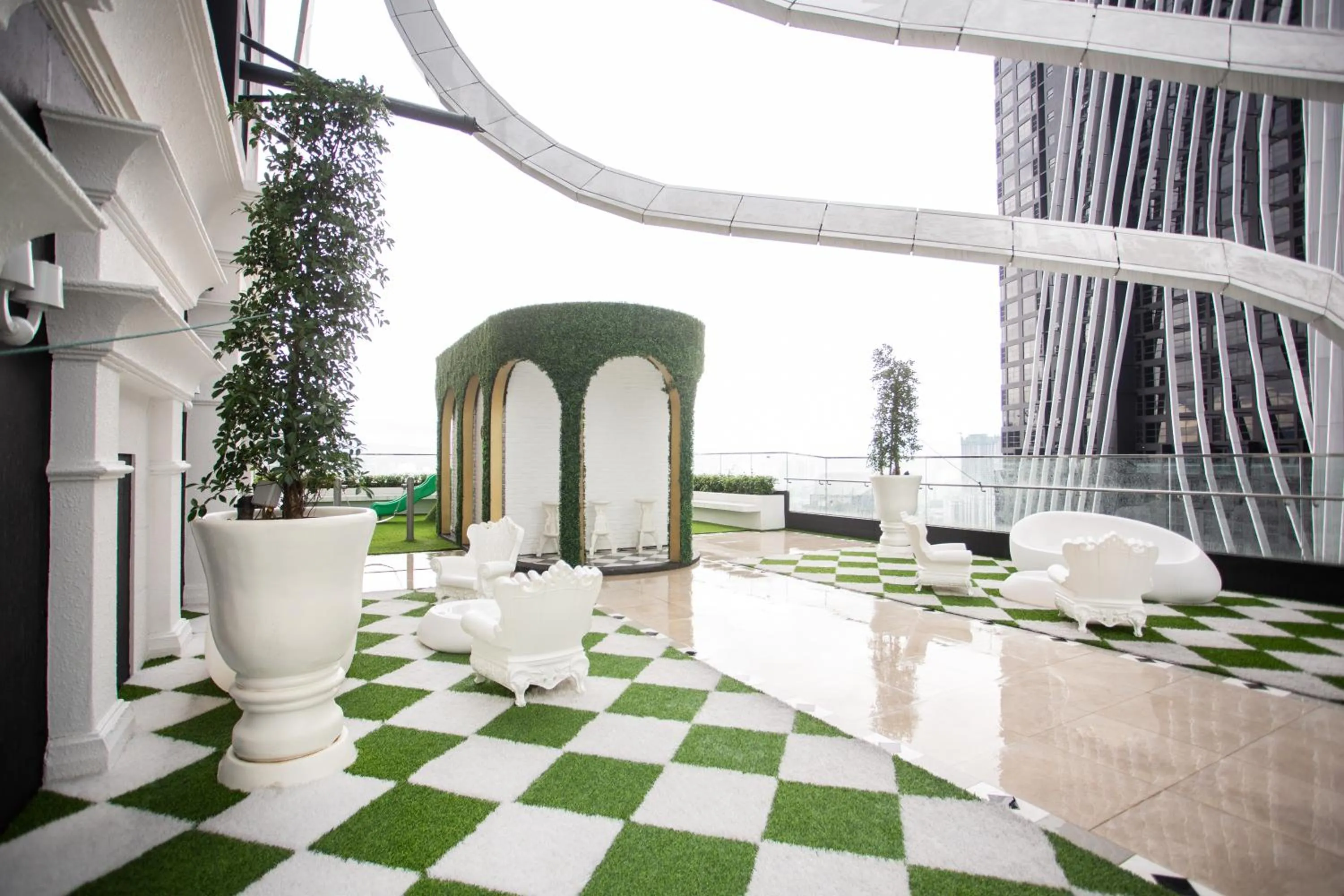 Seating area in ARTE MONT KIARA BY PSM Luxury Suites