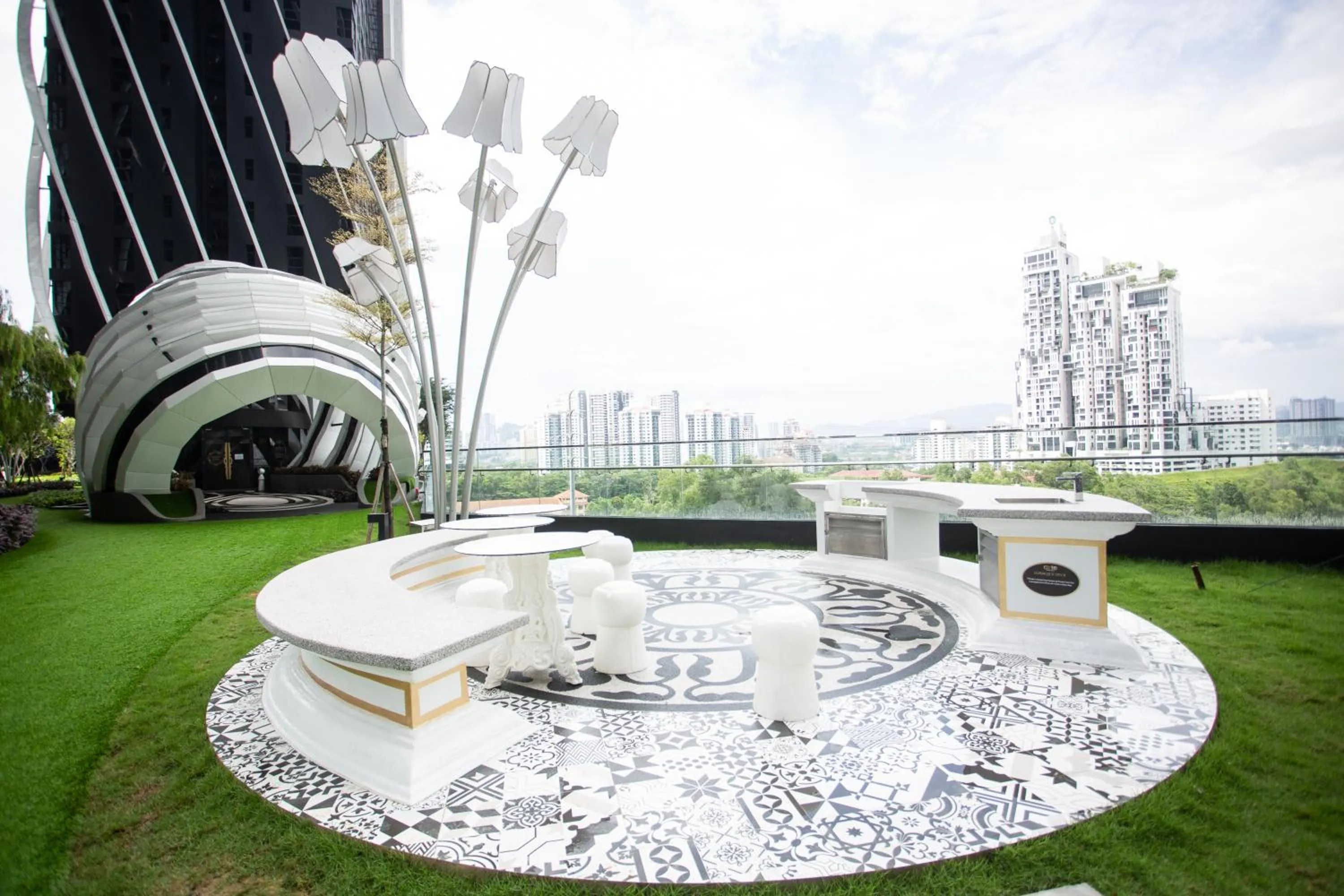 Seating area in ARTE MONT KIARA BY PSM Luxury Suites