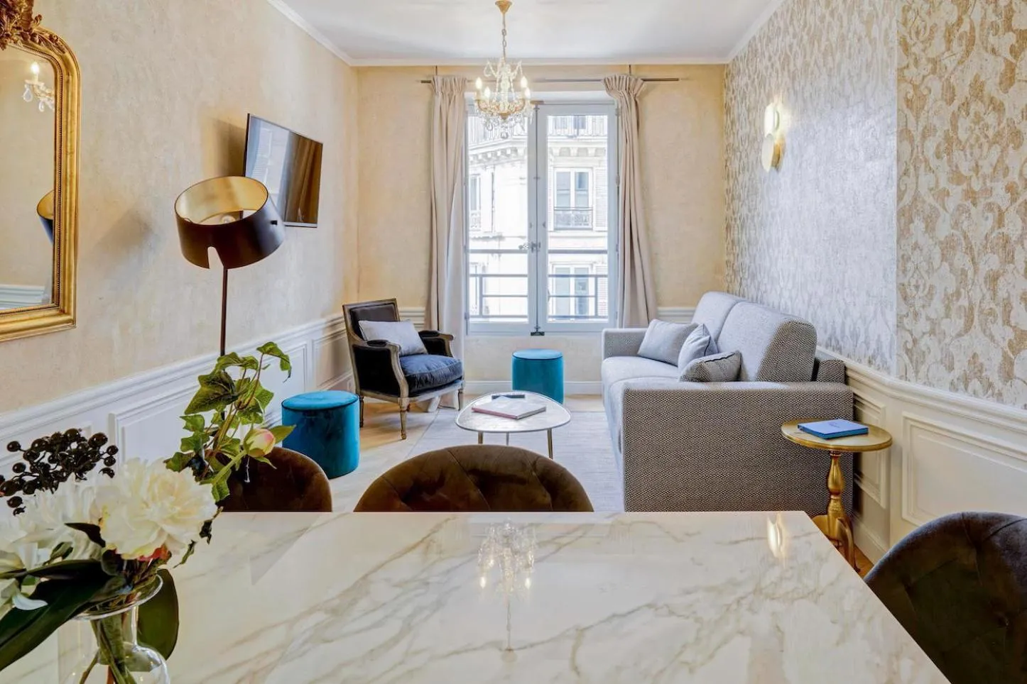 Living room in Apartments Du Louvre St Honoré