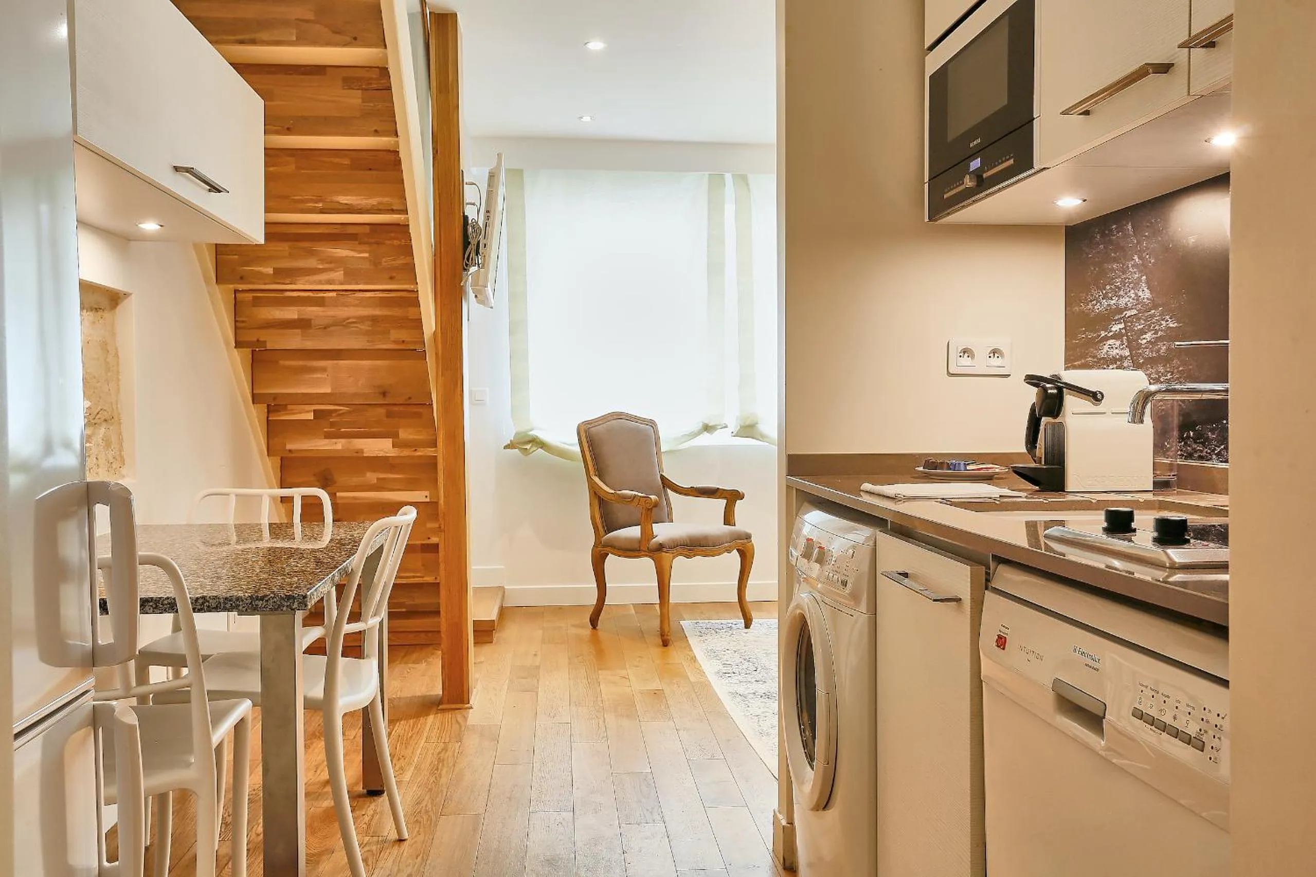 Kitchen or kitchenette in Apartments Du Louvre St Honoré