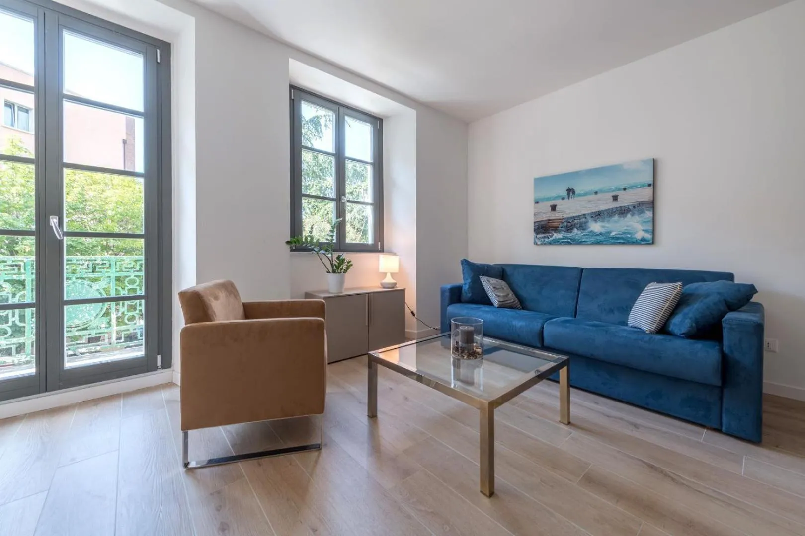 Balcony/Terrace in Residence La Torre con private park