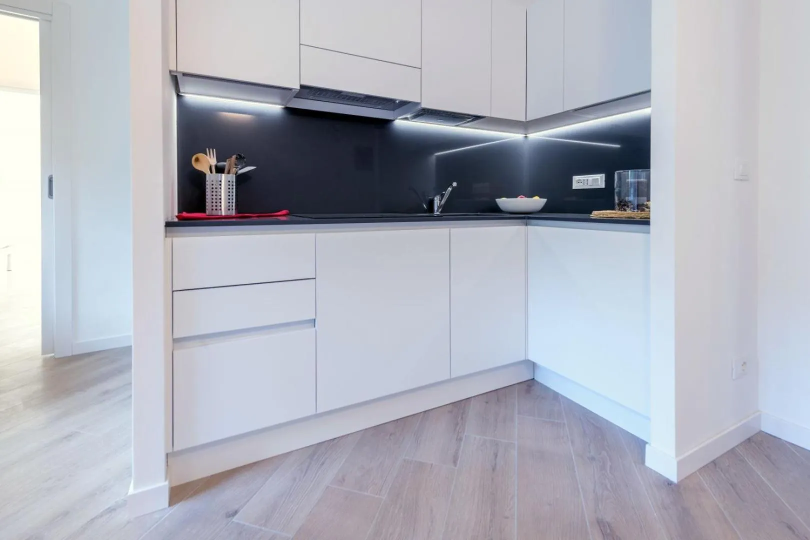 Kitchen or kitchenette in Residence La Torre con private park