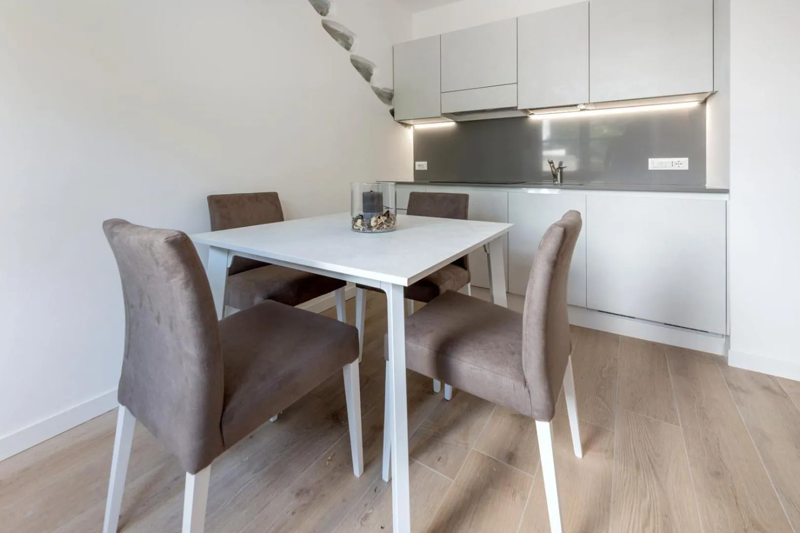 Kitchen or kitchenette in Residence La Torre con private park