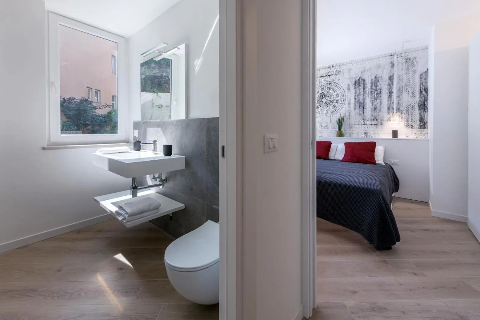 Shower, Bed in Residence La Torre con private park