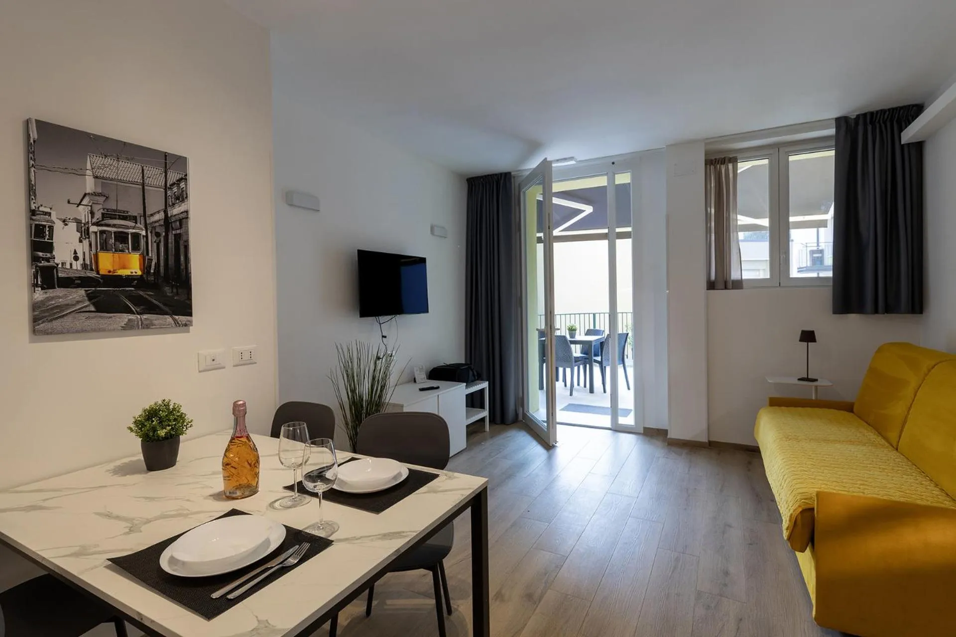 Living room in Residence La Torre con private park