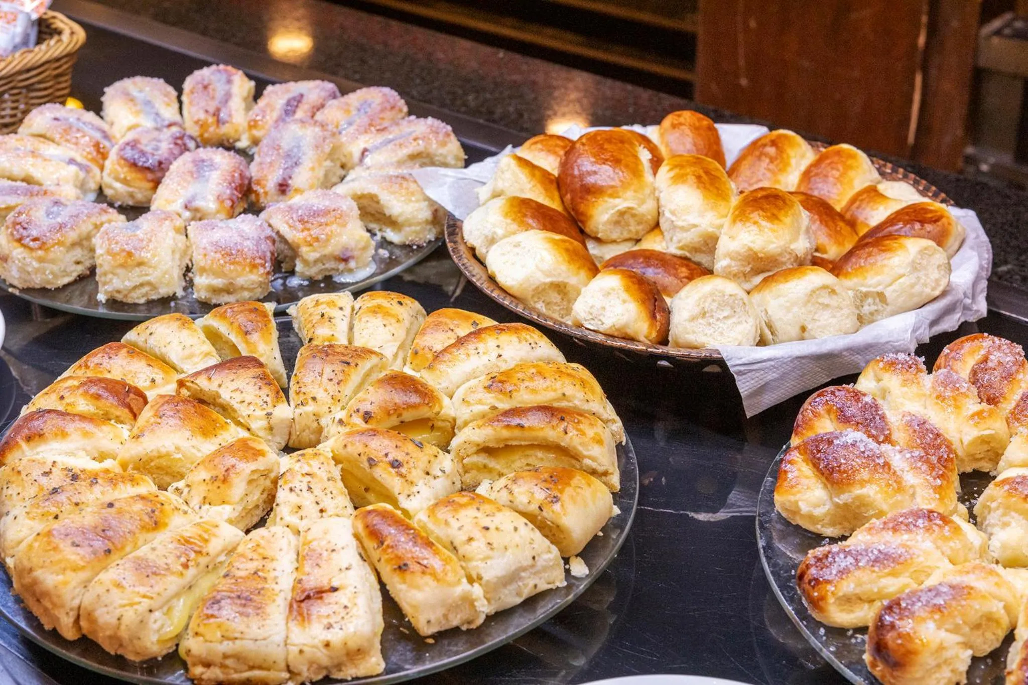 Buffet breakfast in Nikkey Palace Hotel