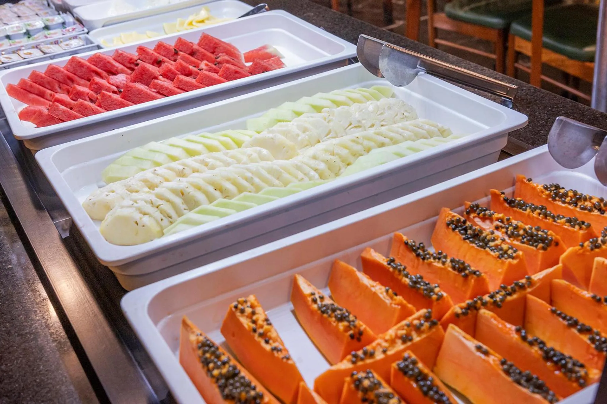 Buffet breakfast in Nikkey Palace Hotel