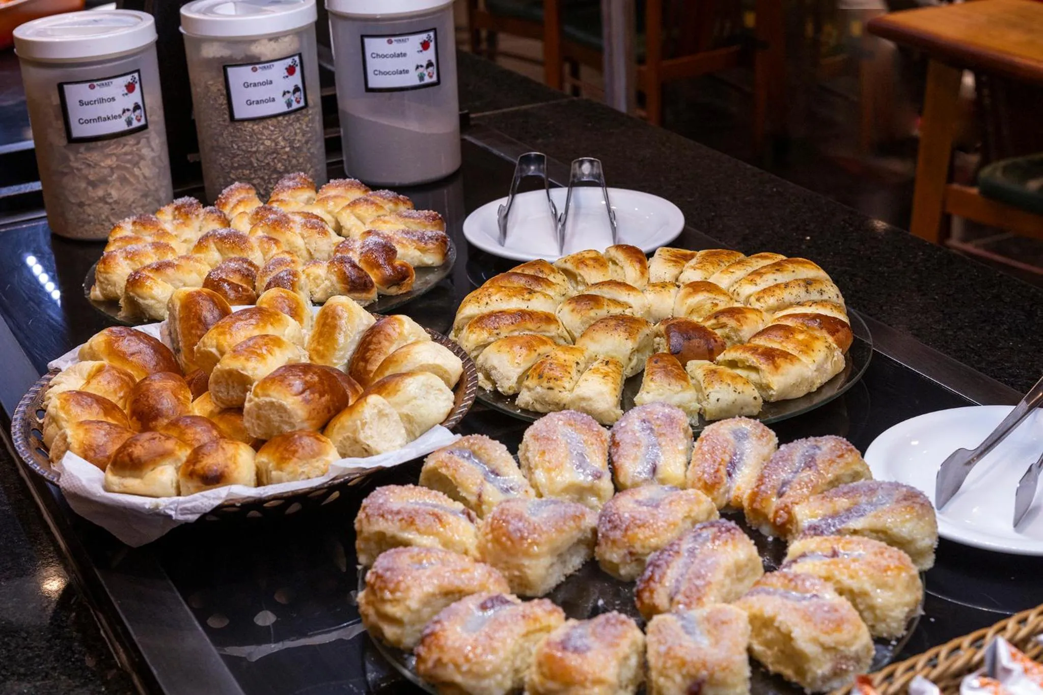 Buffet breakfast in Nikkey Palace Hotel