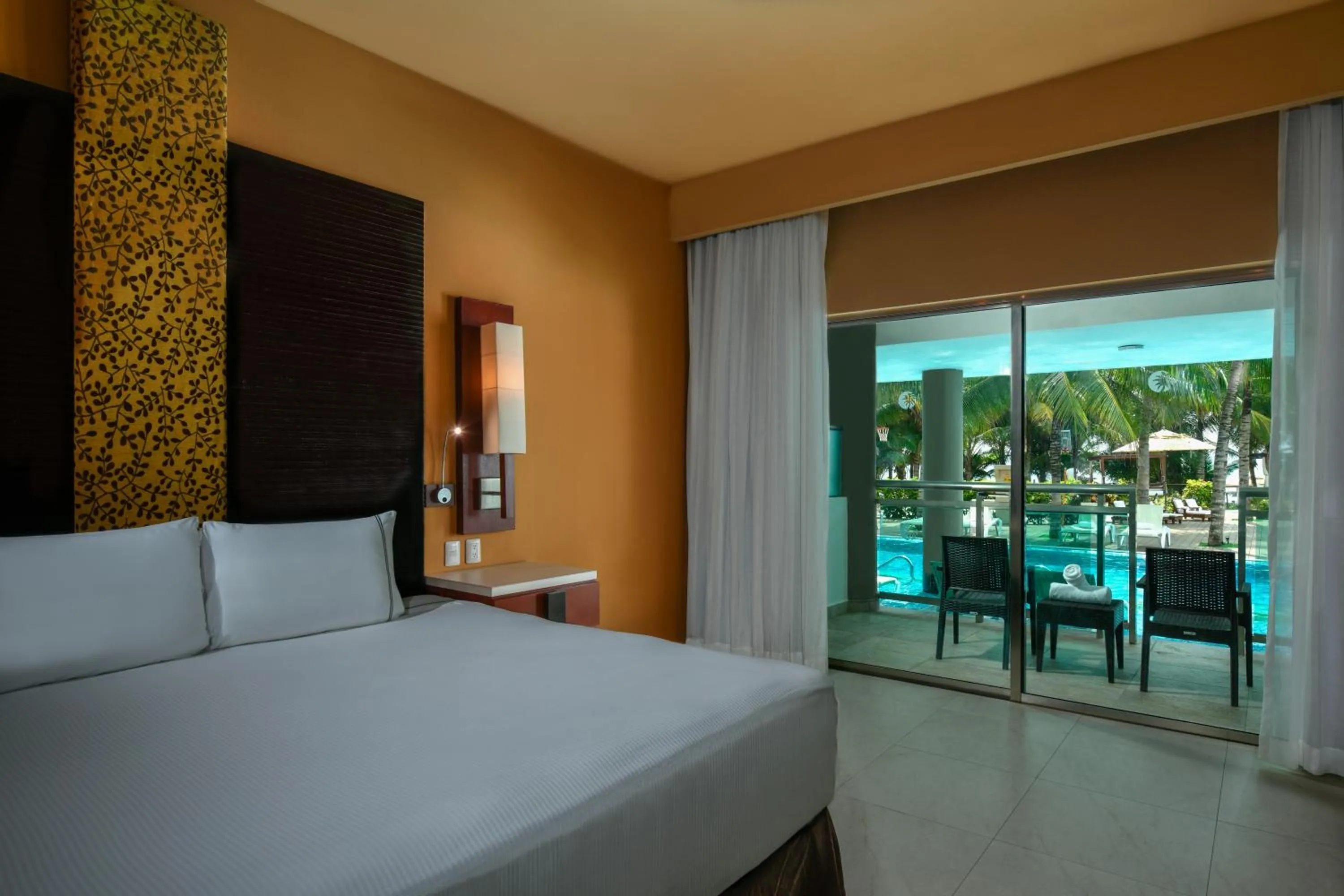 Bed in Generations Riviera Maya Oceanfront Family Resort Catamaran, Water Park, All & More Inclusive