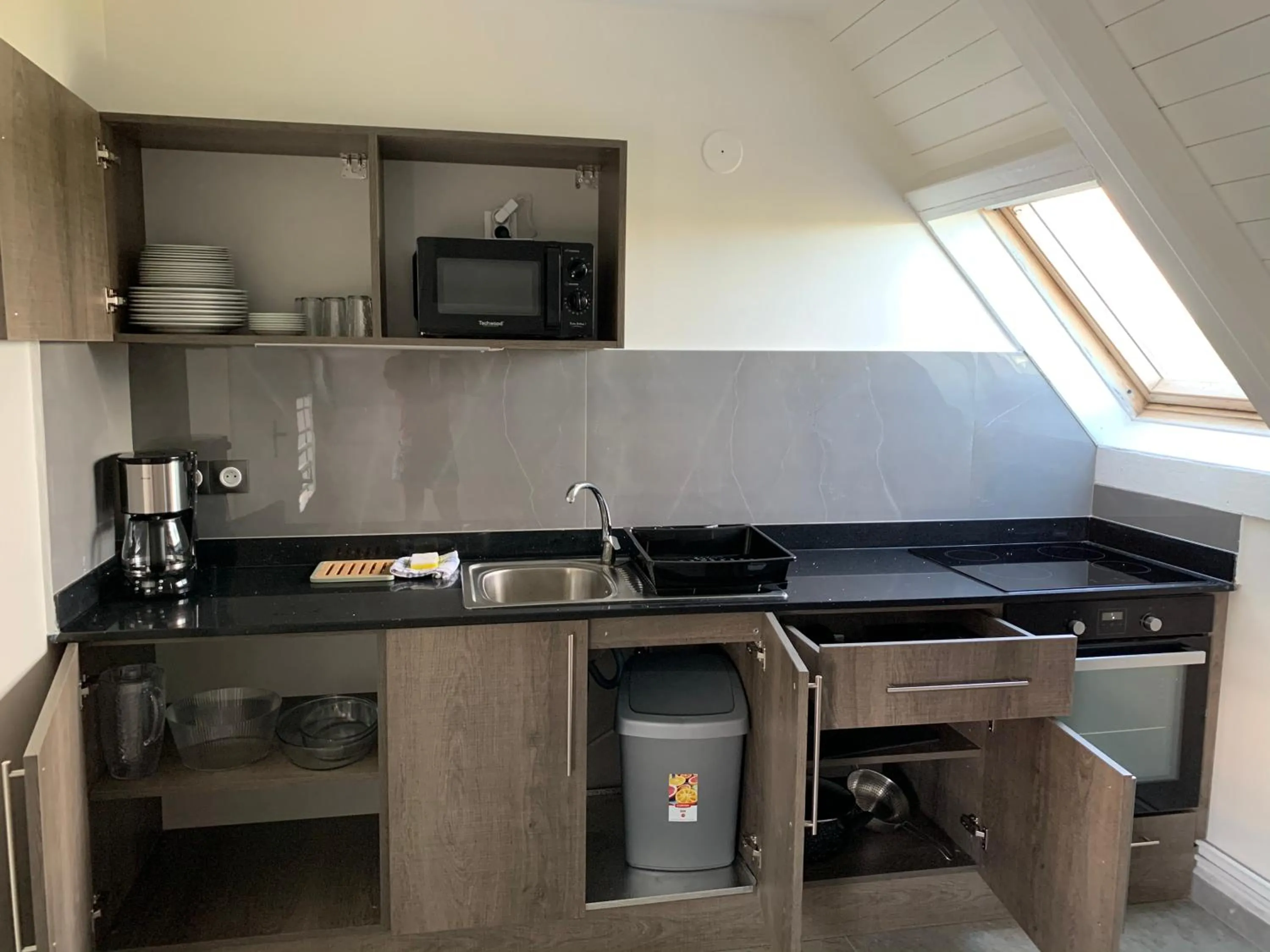 Kitchen or kitchenette in Karaibes Residence