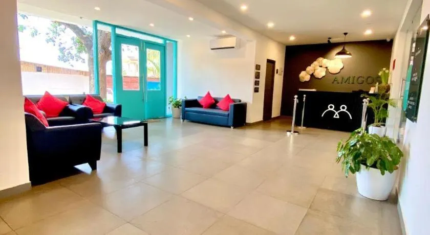 Lobby or reception in Amigos Candolim Beach