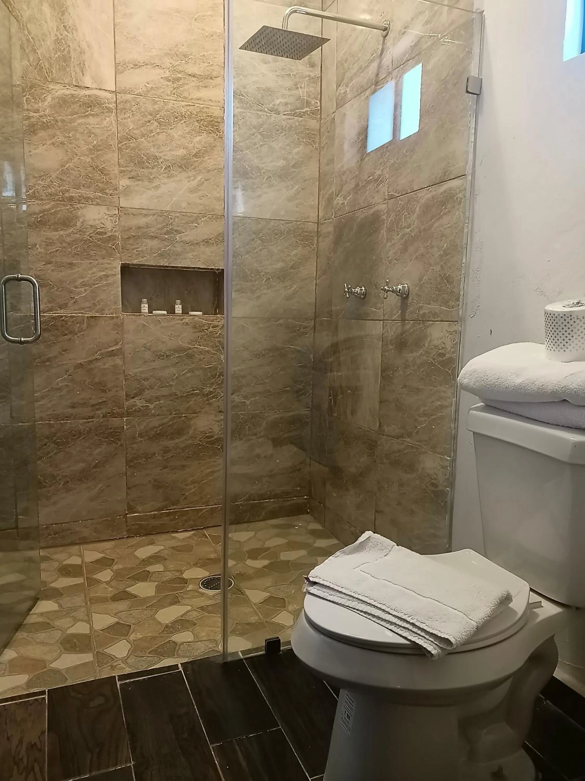 Shower in Hacienda Viga 2020 Hotel