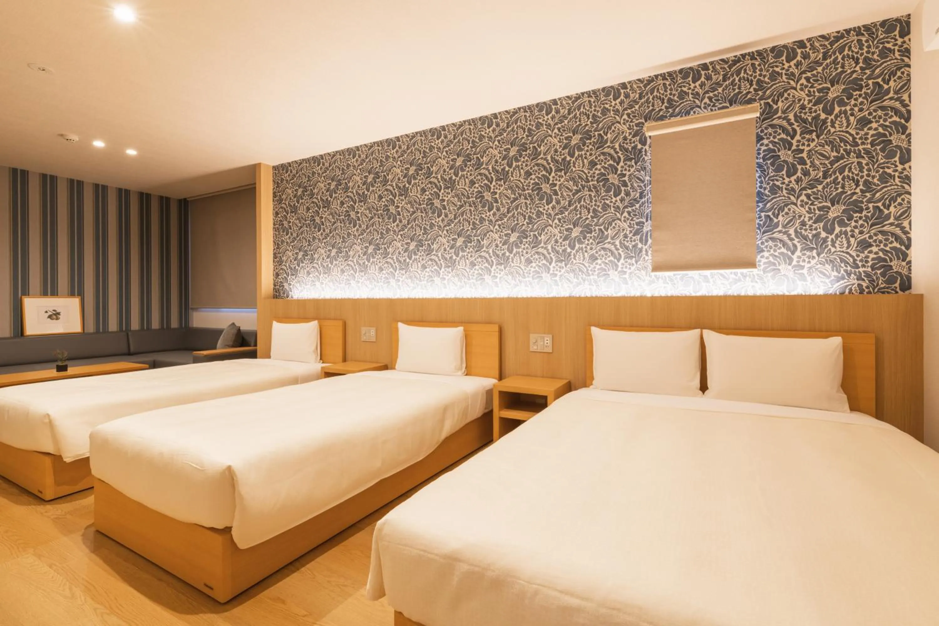 Bed in GRAND BASE Hakata Gofuku