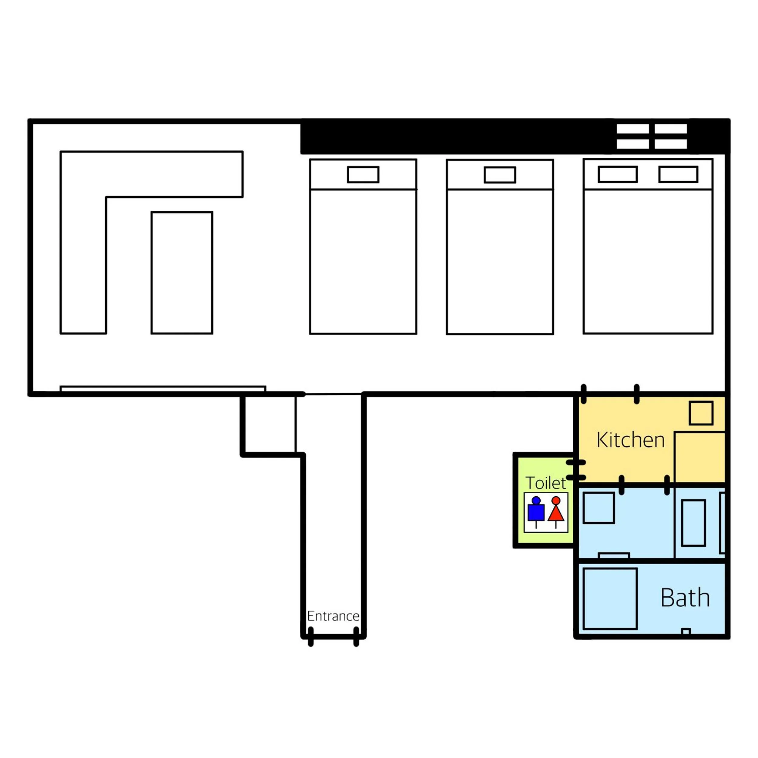 Floor plan in GRAND BASE Hakata Gofuku
