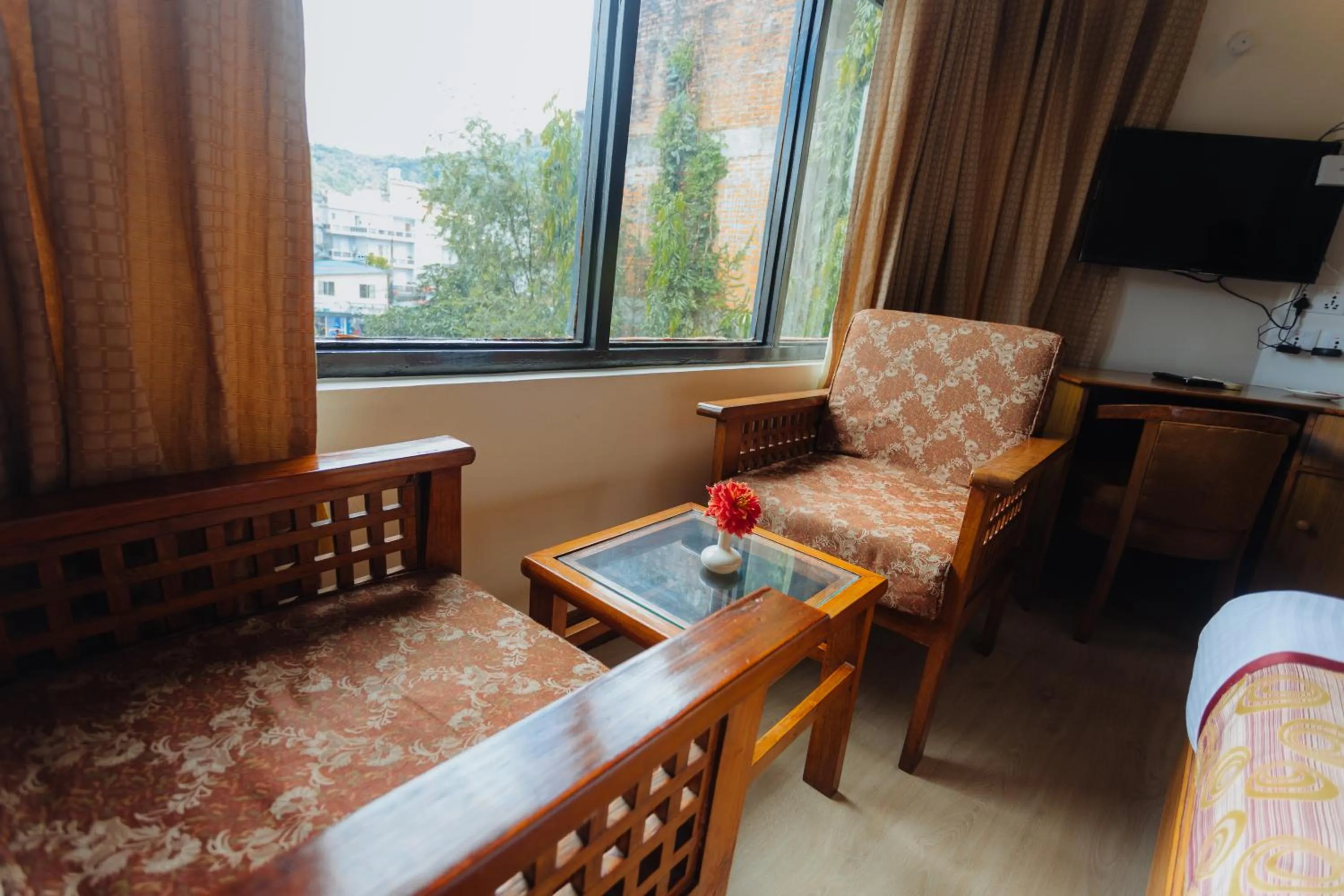 Seating area in Hotel Tulsi