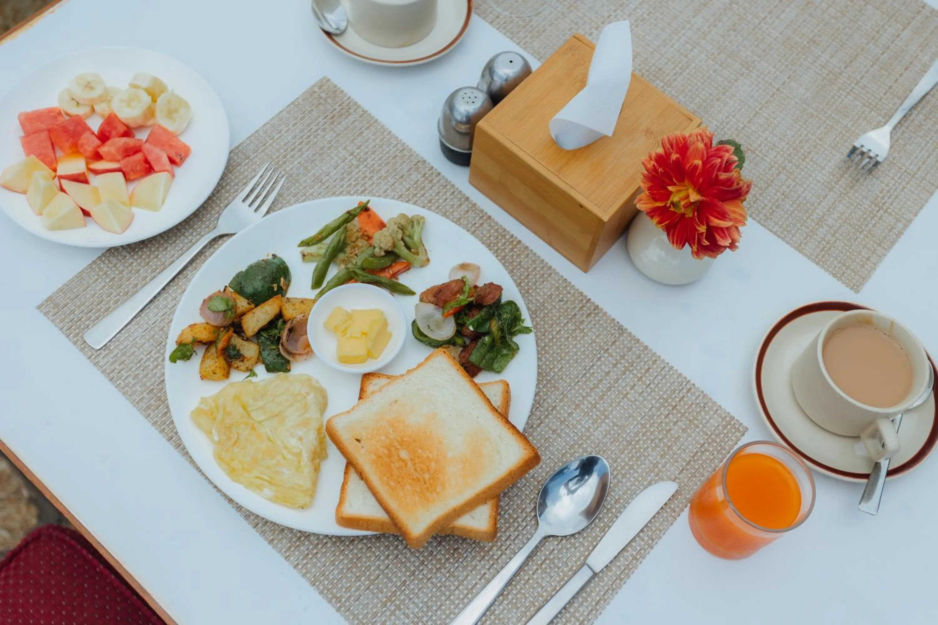 Buffet breakfast in Hotel Tulsi