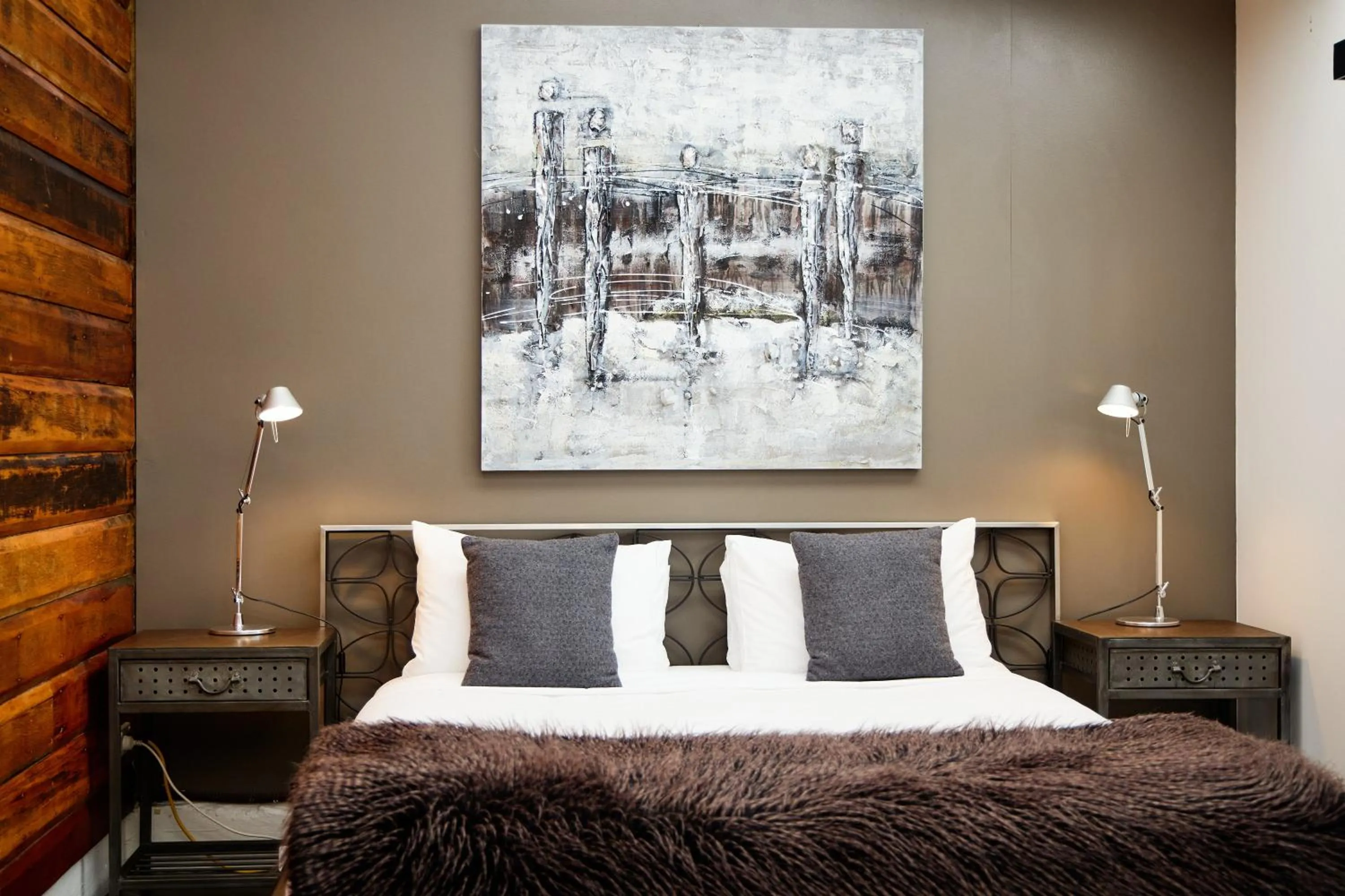 Bed in The Factory Luxury Accomodation