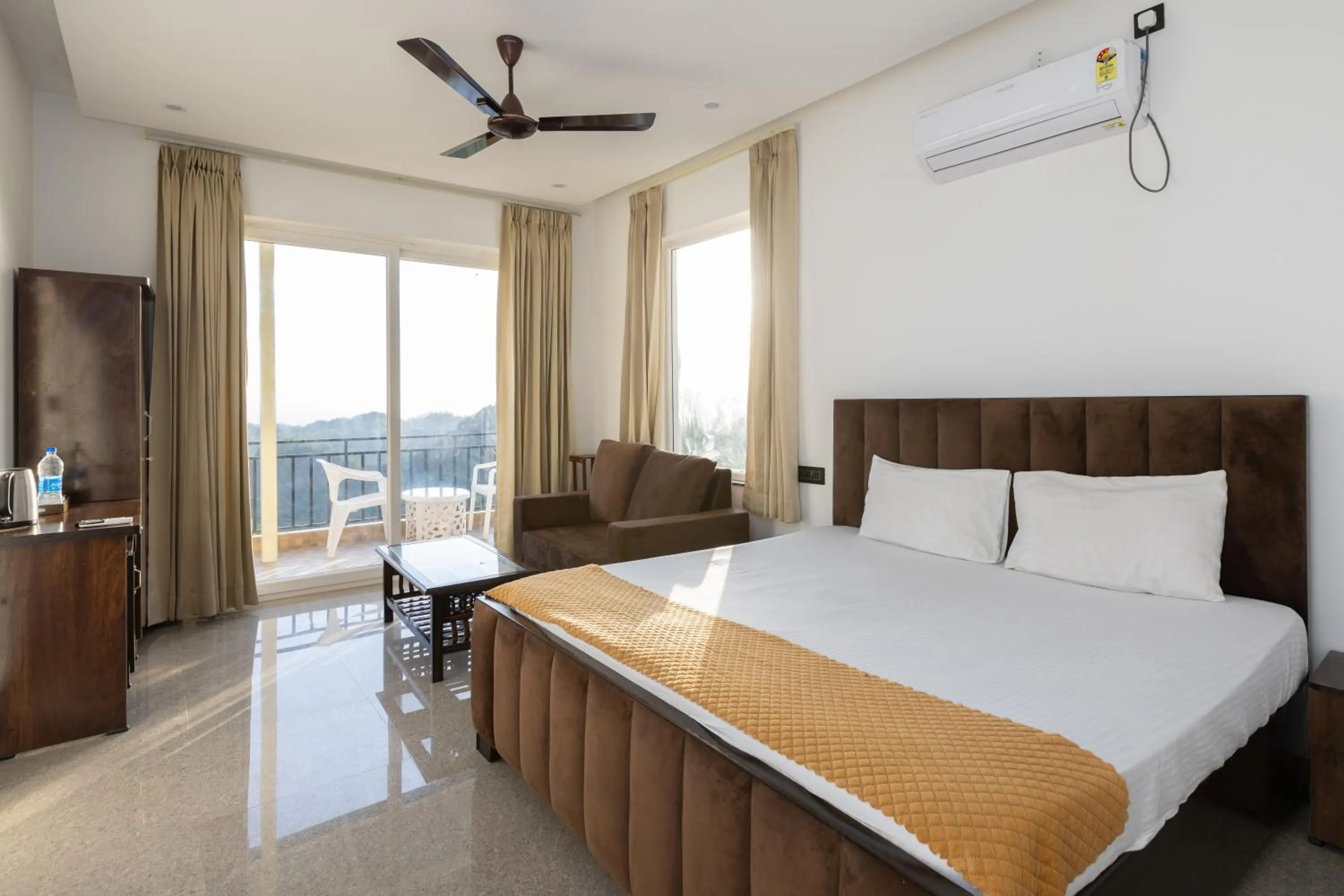 Bed in The Bougainvillea Retreat - A Luxury Private Pool Villa in Dehradun