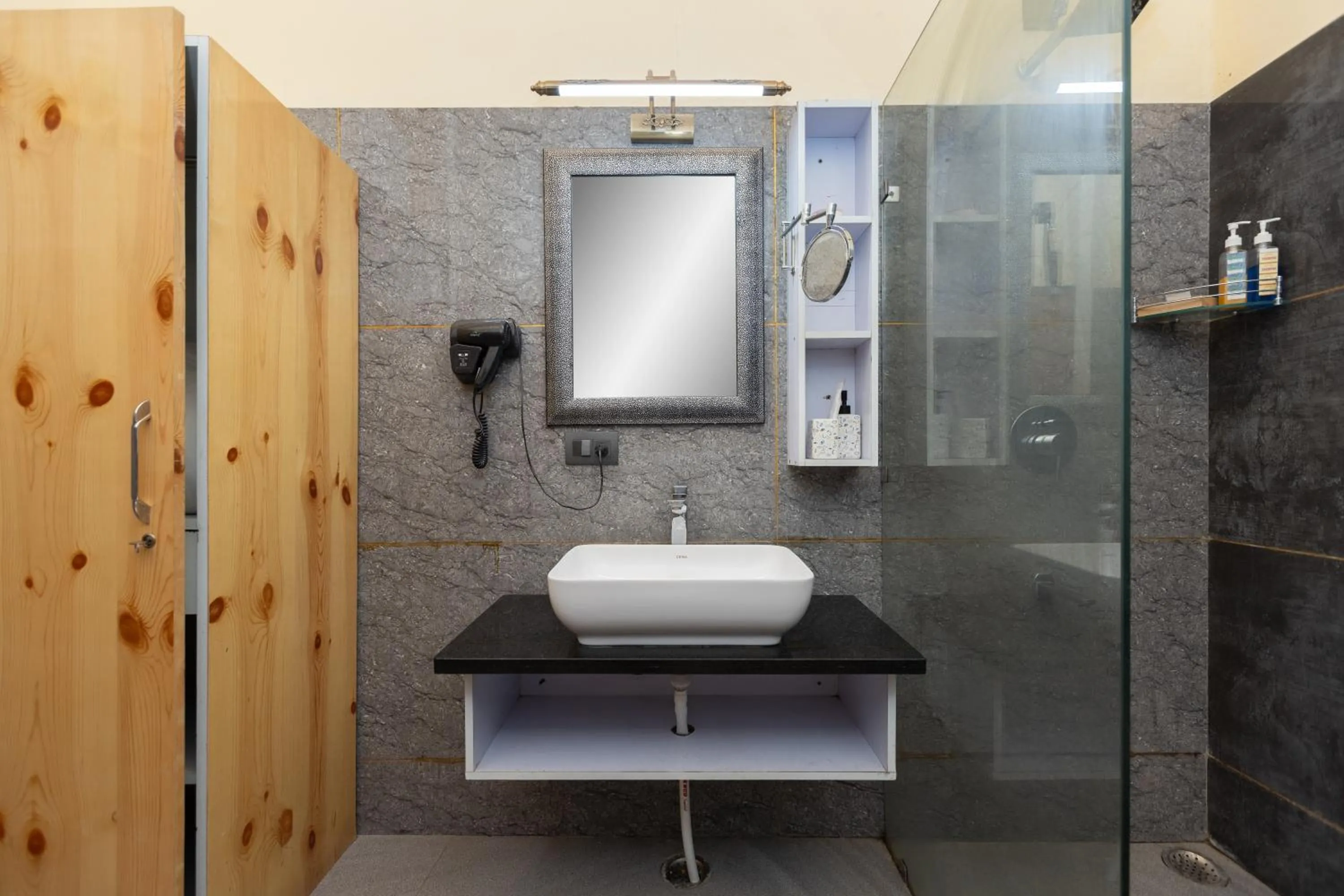 Shower in The Bougainvillea Retreat - A Luxury Private Pool Villa in Dehradun