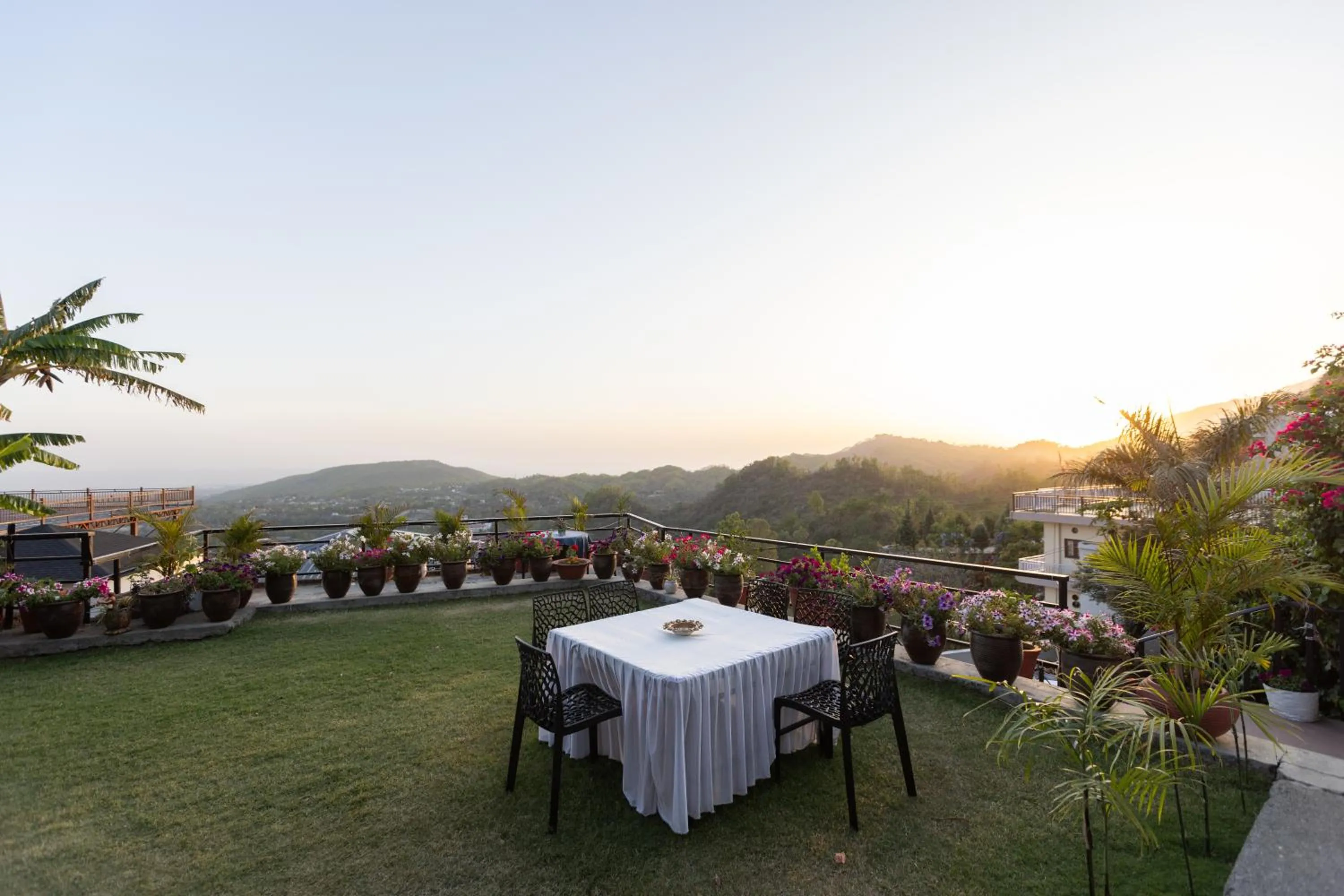 Patio in The Bougainvillea Retreat - A Luxury Private Pool Villa in Dehradun