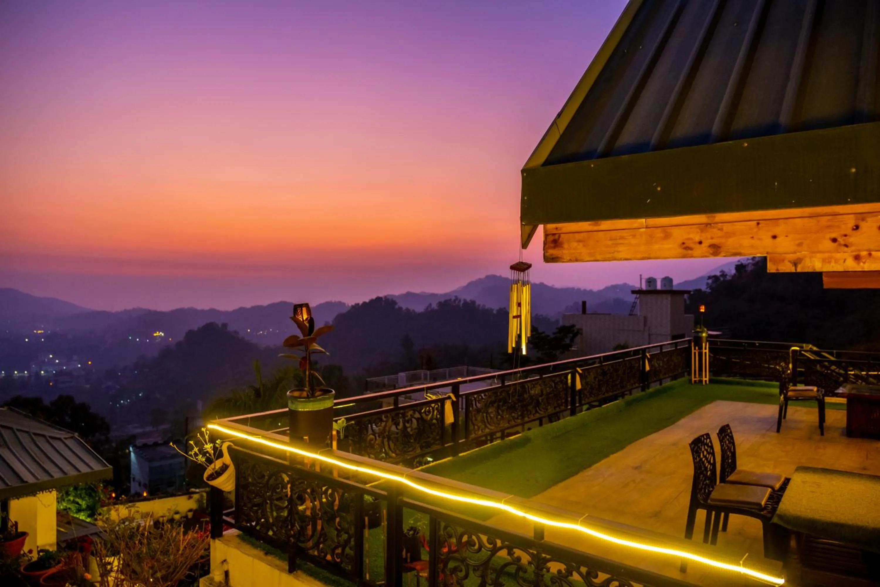 Patio in The Bougainvillea Retreat - A Luxury Private Pool Villa in Dehradun
