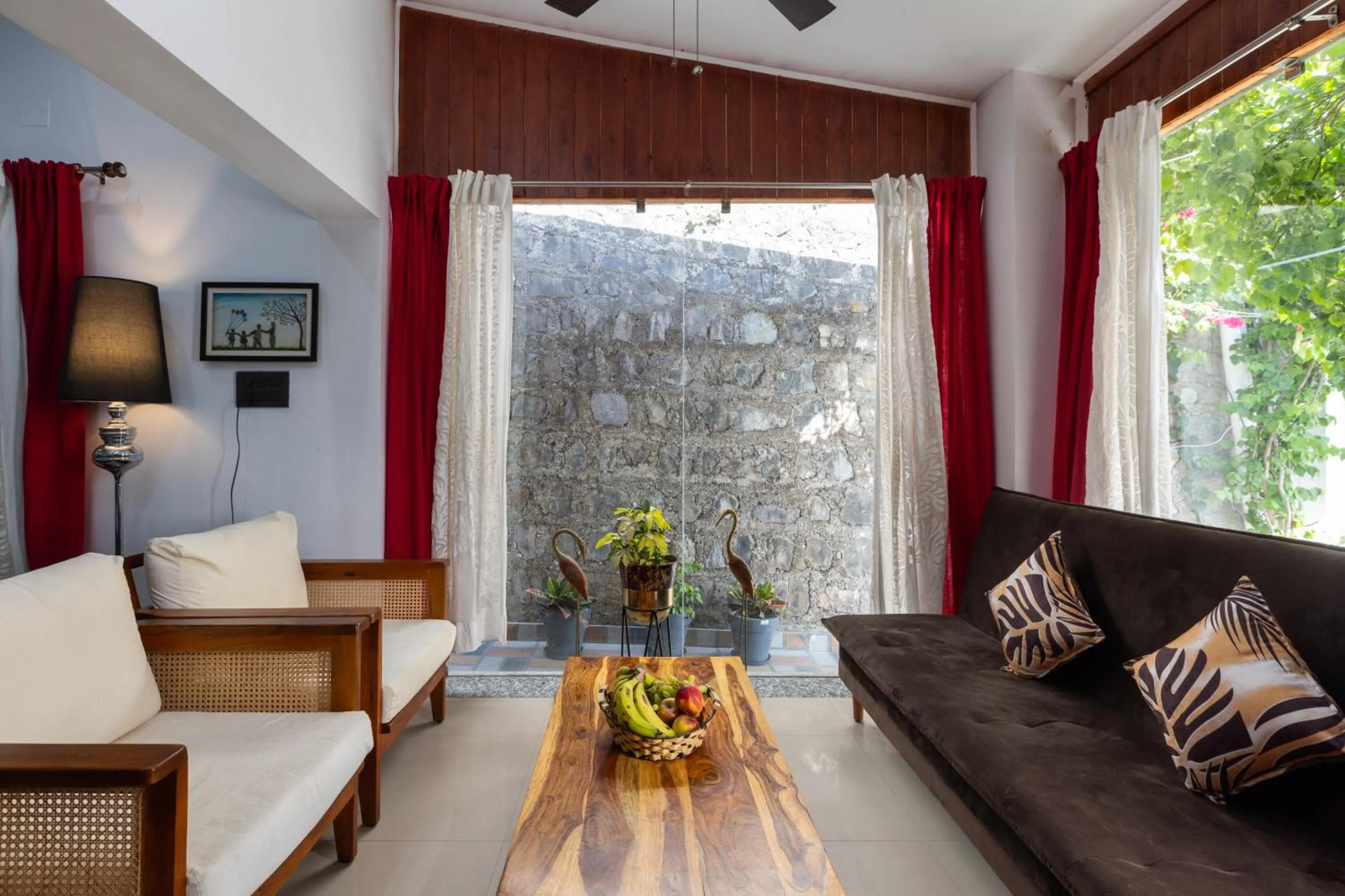 Living room in The Bougainvillea Retreat - A Luxury Private Pool Villa in Dehradun