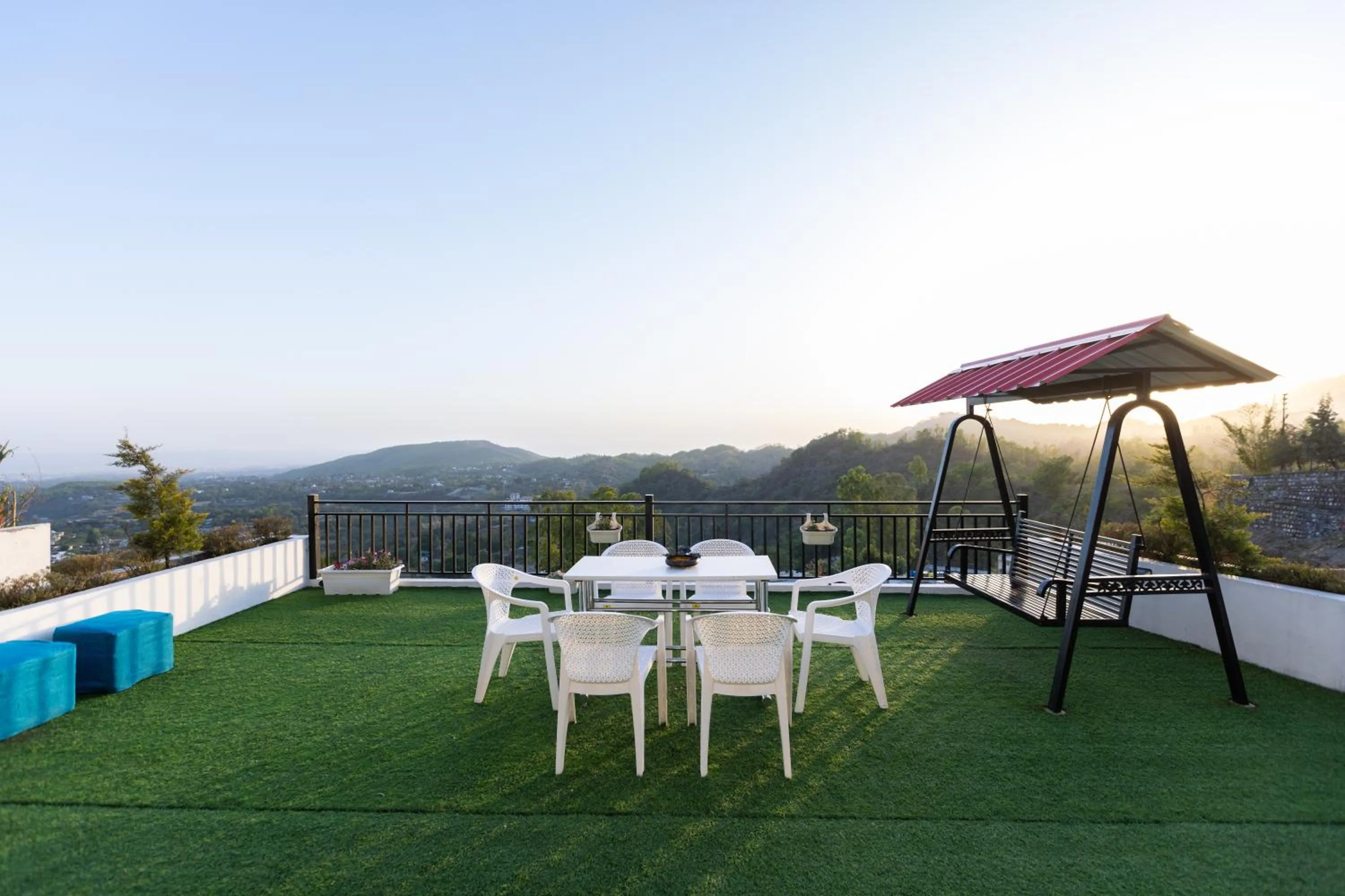 Patio in The Bougainvillea Retreat - A Luxury Private Pool Villa in Dehradun