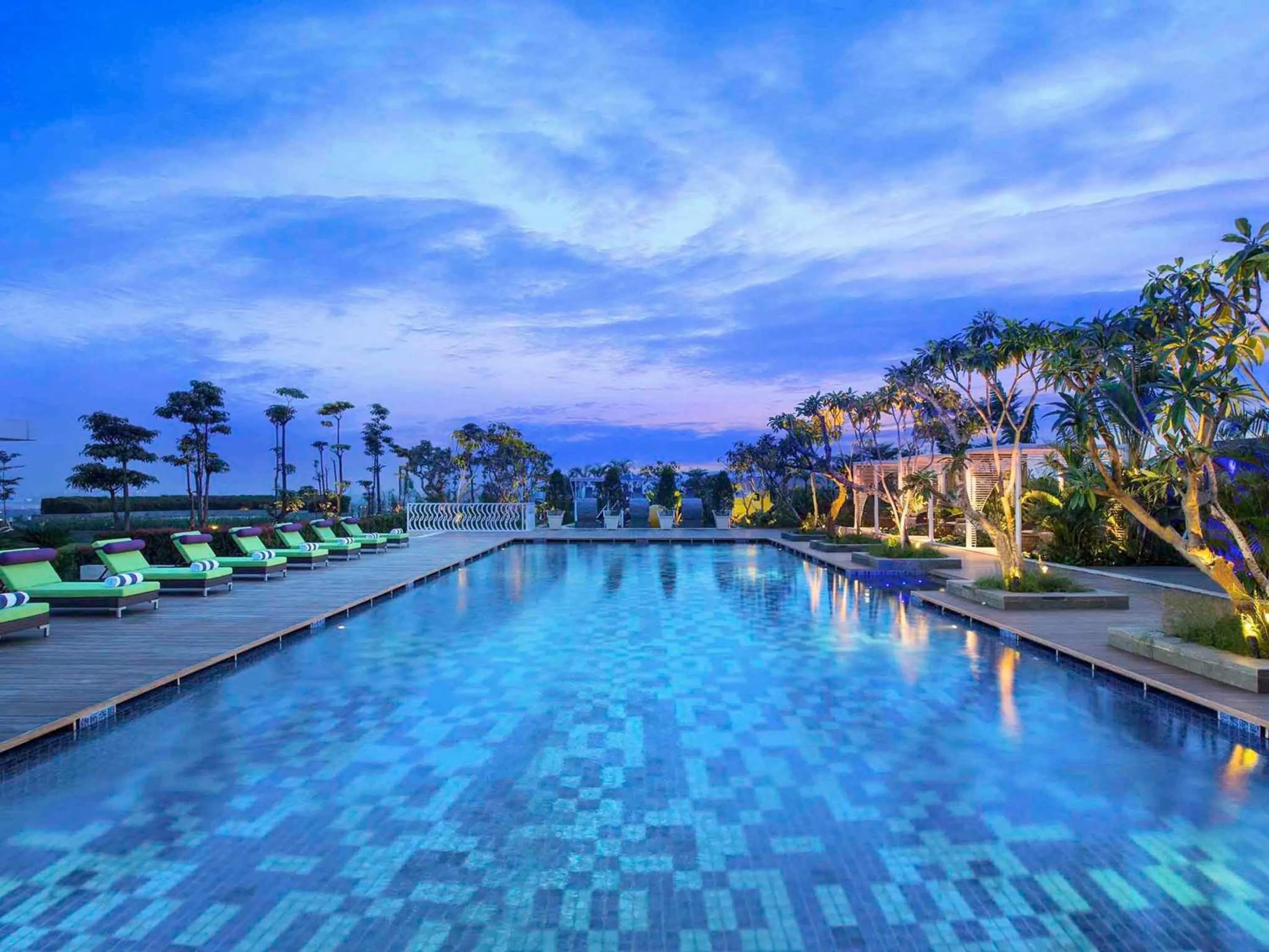 Pool view in Novotel Tangerang