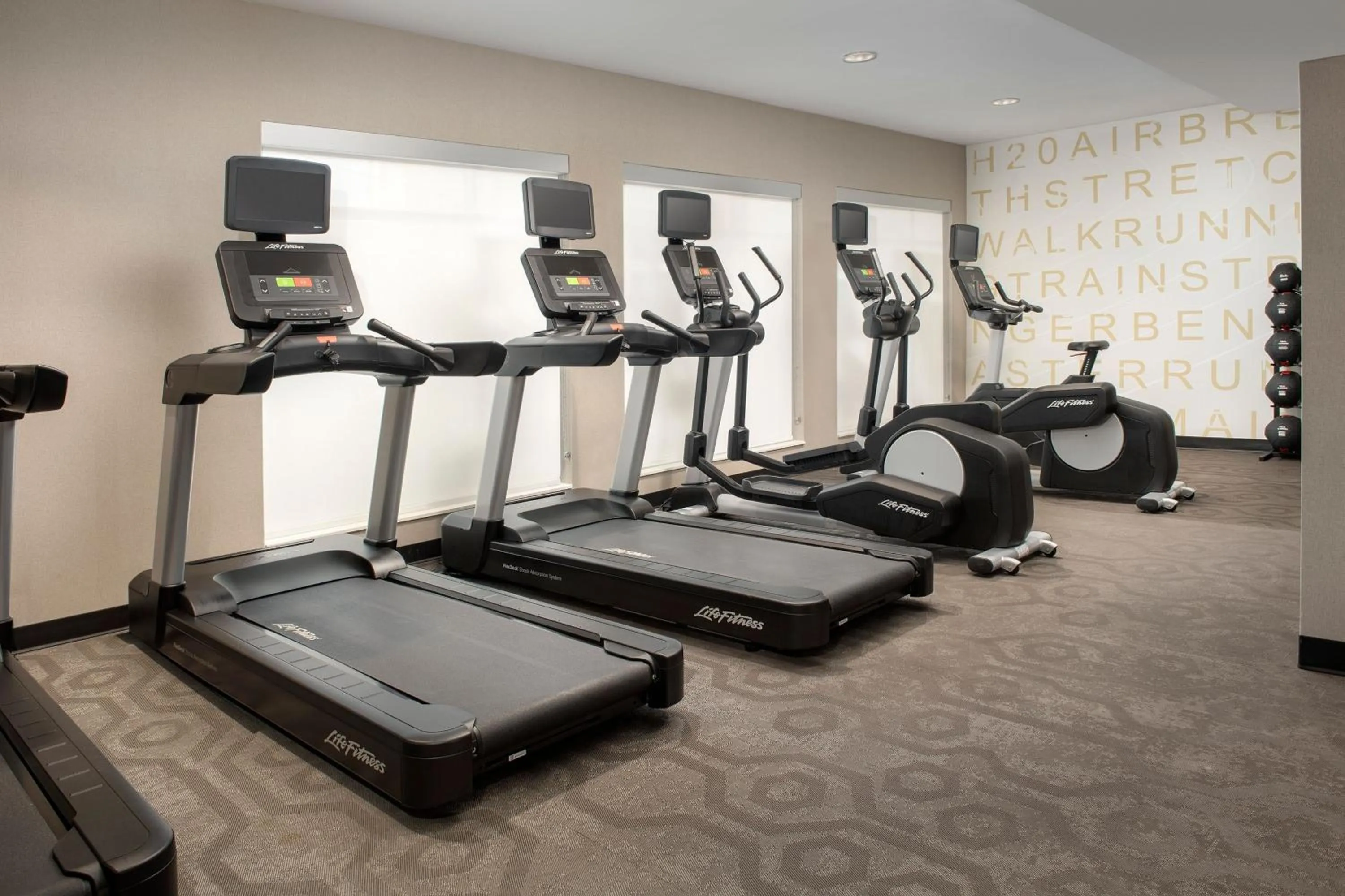 Fitness centre/facilities in Residence Inn by Marriott Lubbock-University Area