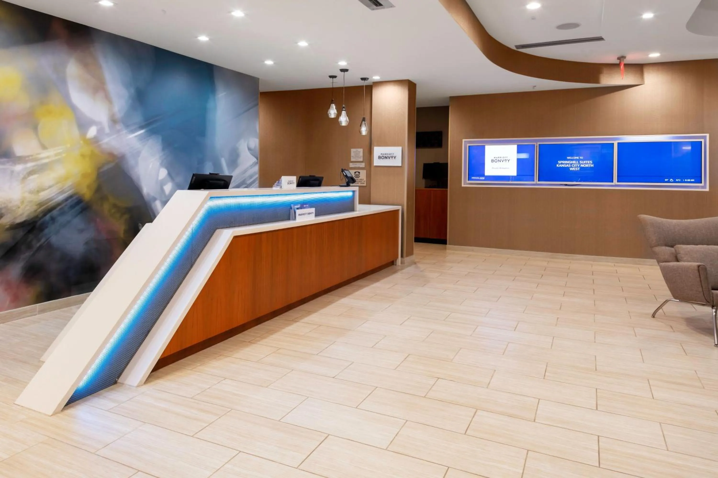 Lobby or reception in SpringHill Suites Kansas City Airport