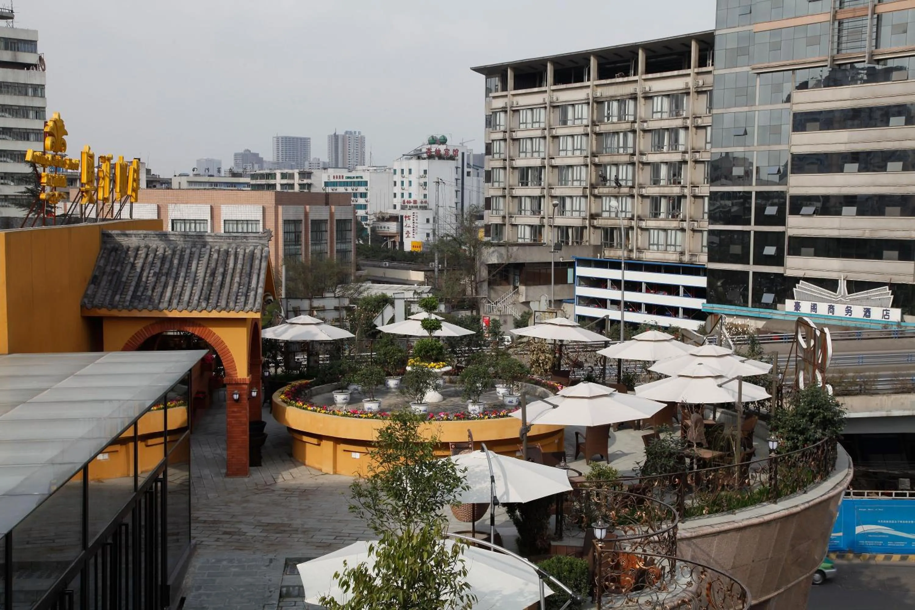 Facade/entrance in Aoting Garden Hotel
