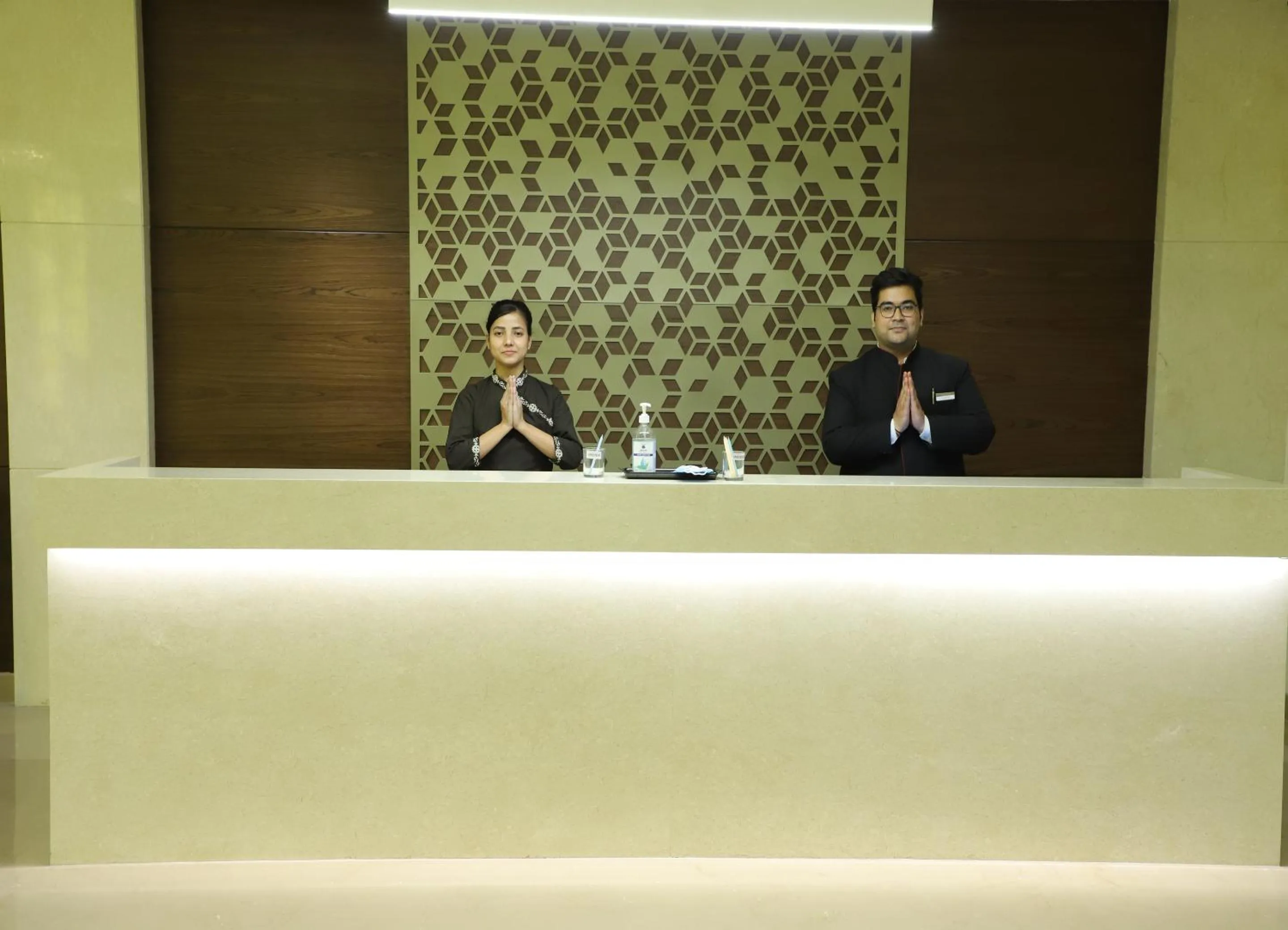 Staff in Geeta Sarovar Portico, Panipat