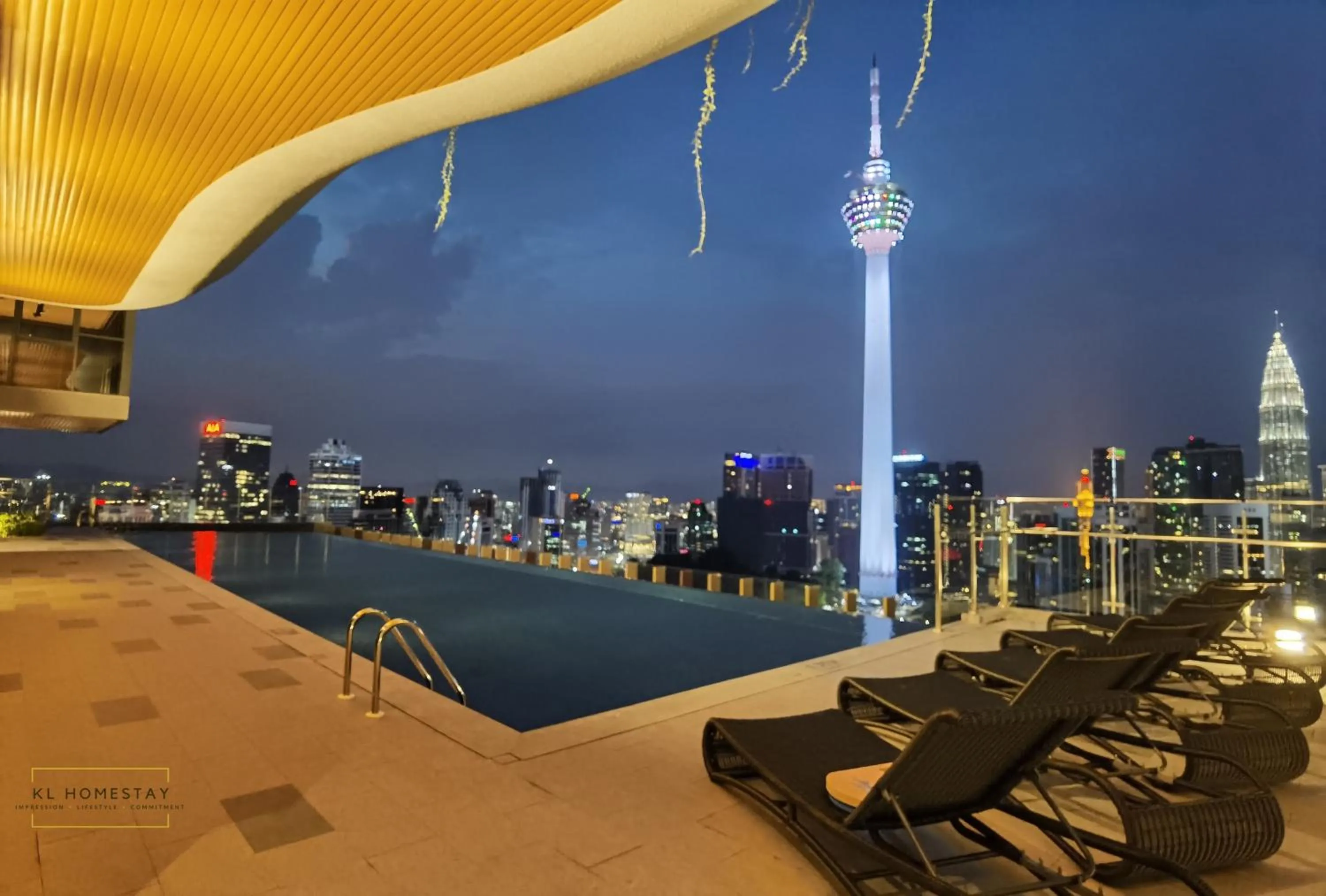 Swimming pool in Ceylonz Suites by StayKL Stevvy