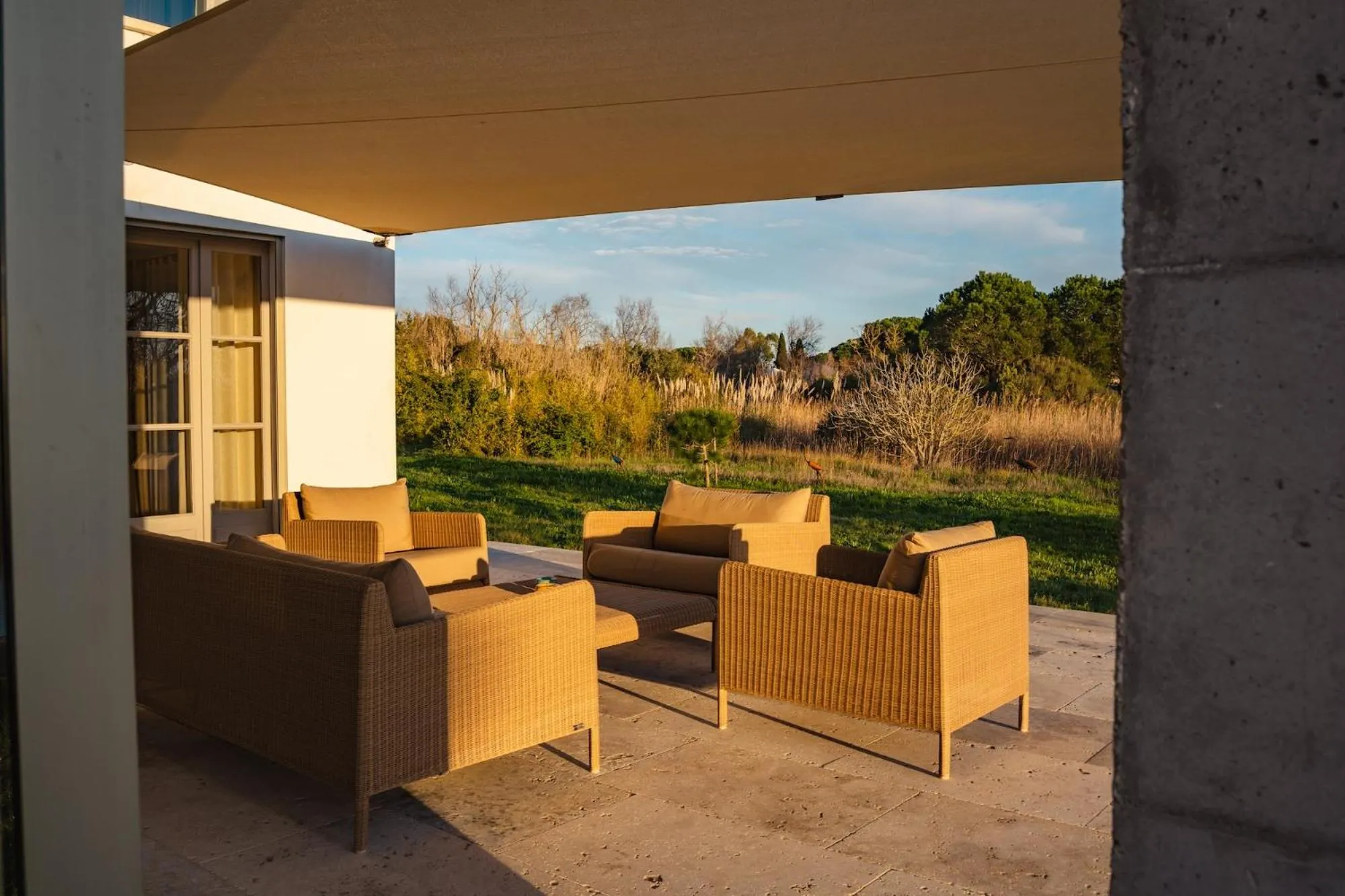 Patio in Mas du Couvin, maison d'hôtes en Camargue