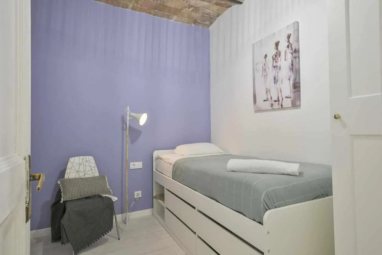 Bed in Apartamento Alejandro en BCN