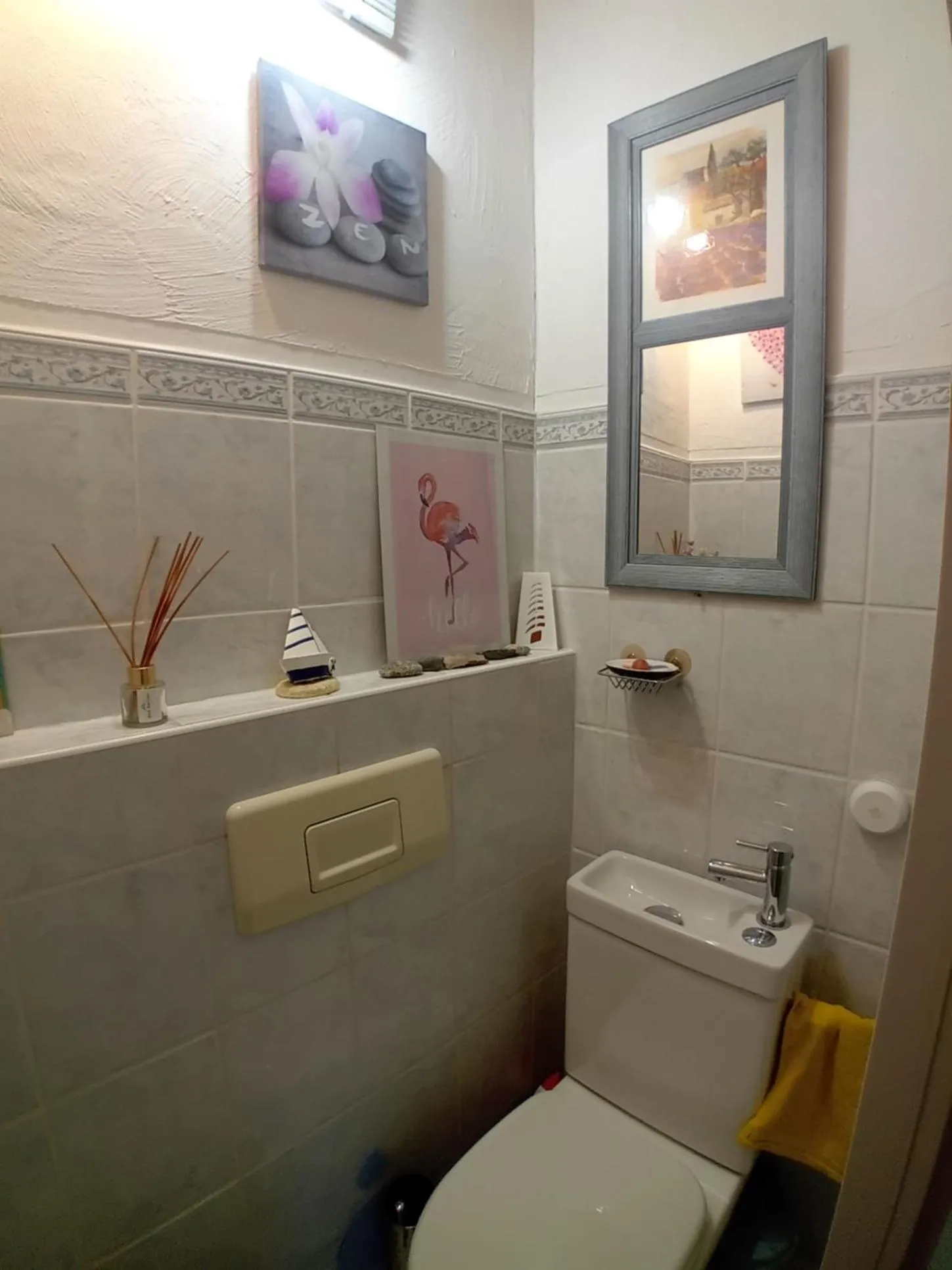 Bathroom in Chambre spacieuse dans joli village alsacien