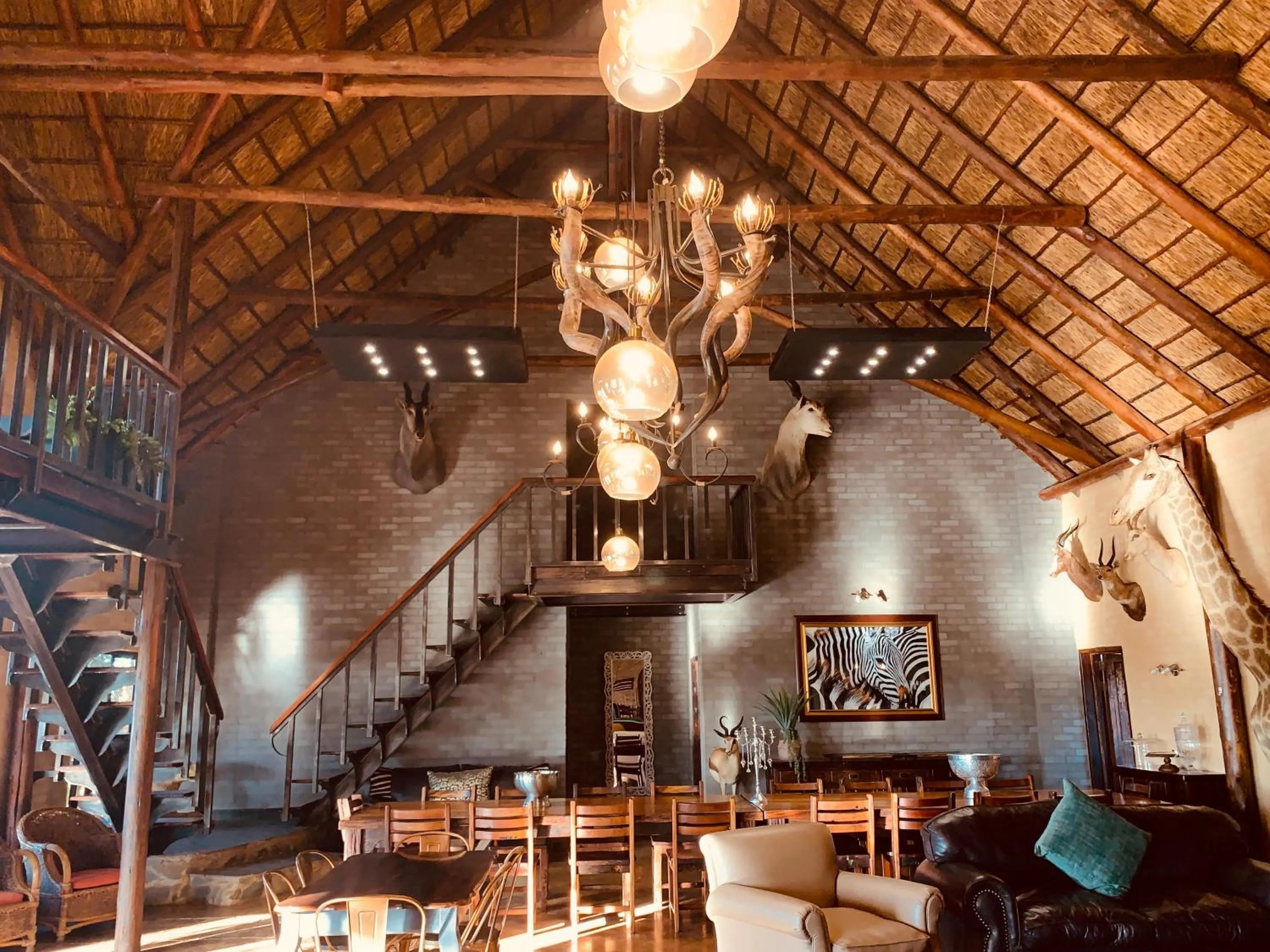 Living room in Morakane Safari Lodge