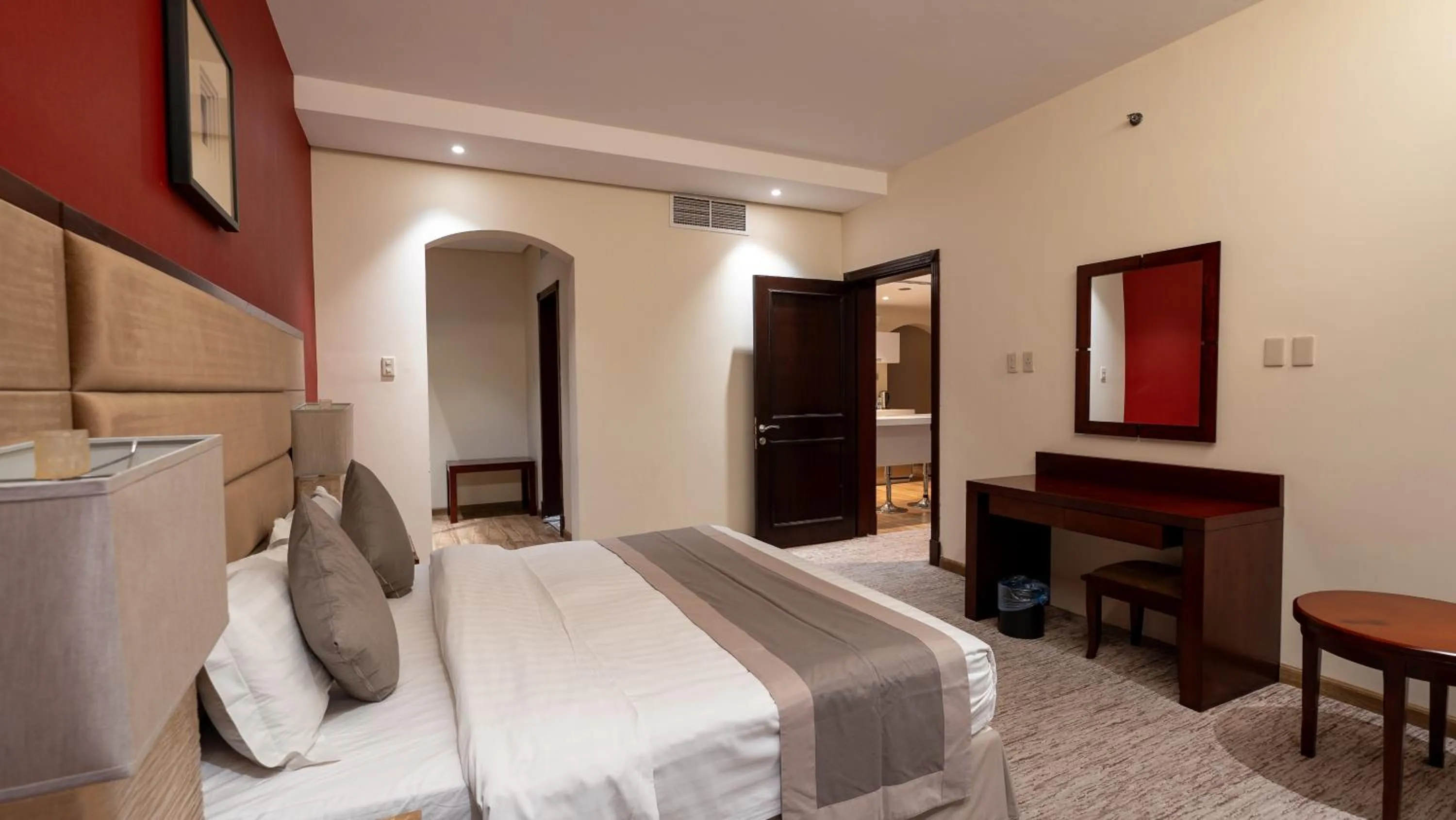 Bed in شقق مسكن المدينة للشقق المخدومة