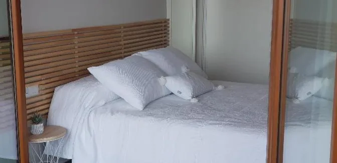 Bed in Mirador Ría de Aldán Apartamentos