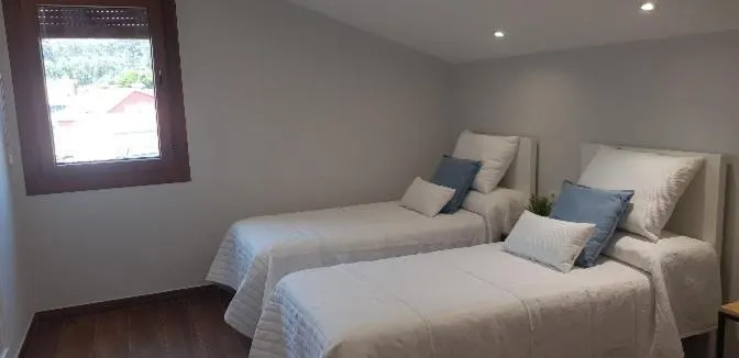 Bed in Mirador Ría de Aldán Apartamentos