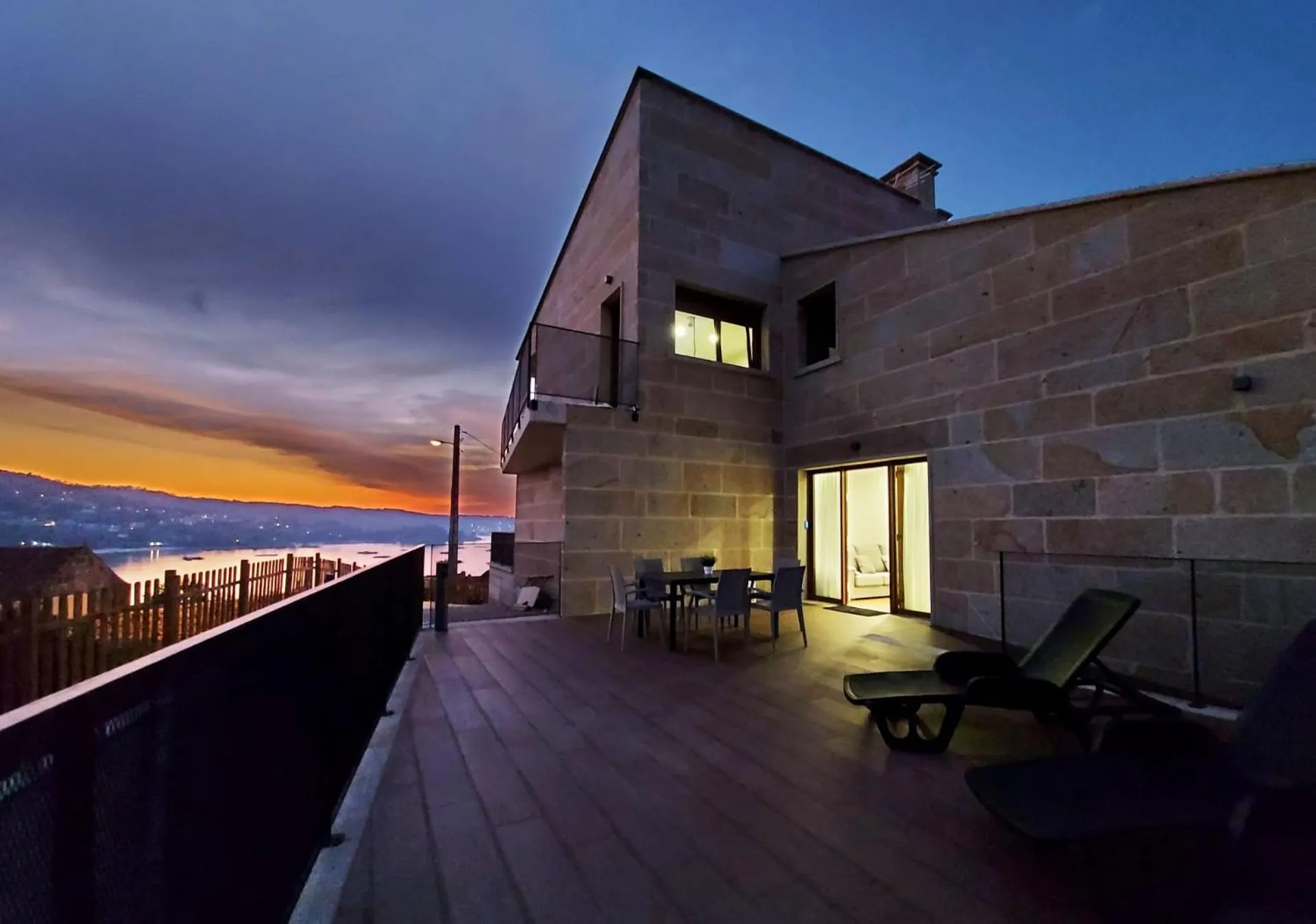 Balcony/Terrace in Mirador Ría de Aldán Apartamentos