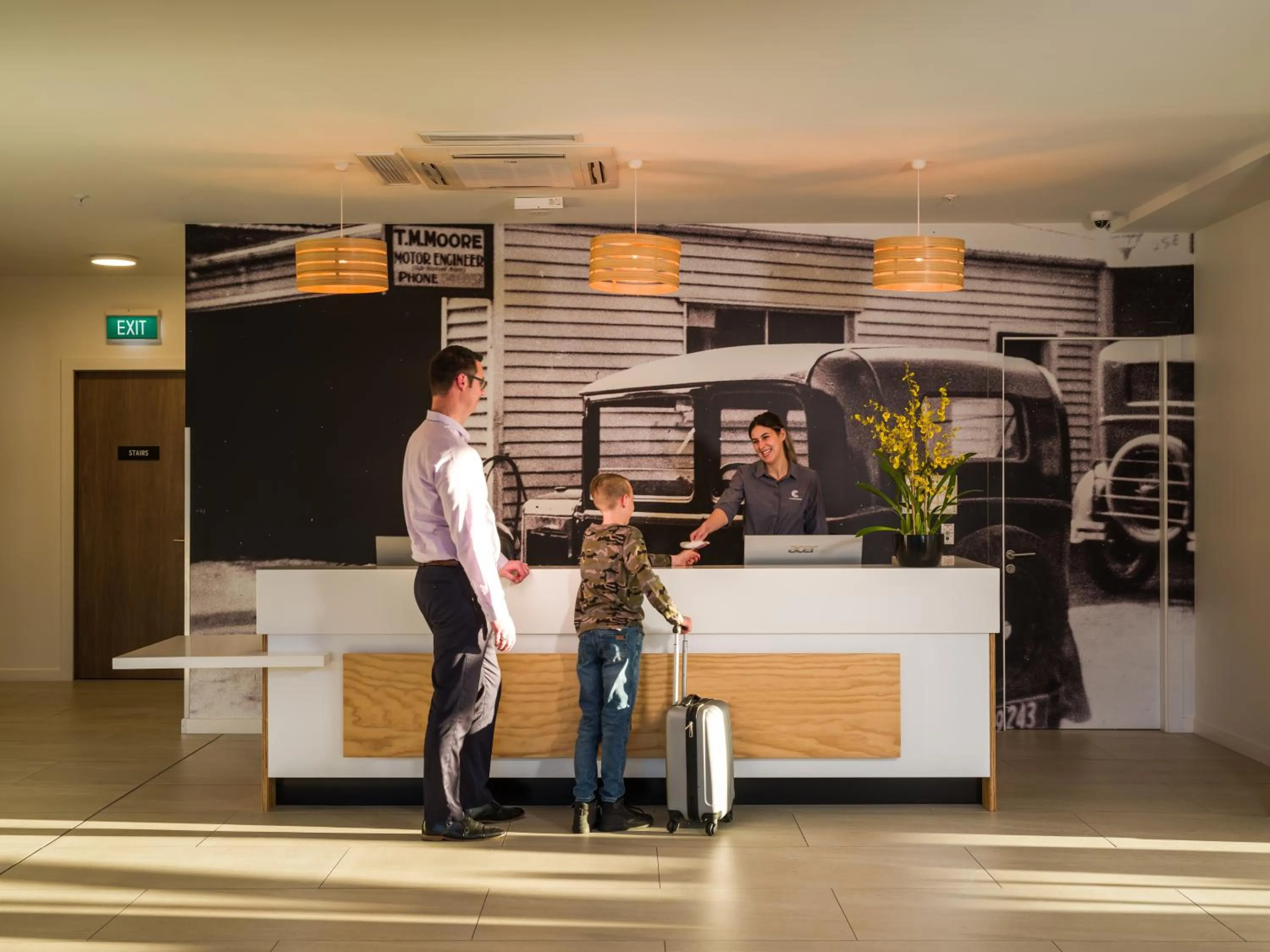 Lobby or reception in Carnmore Hotel Christchurch