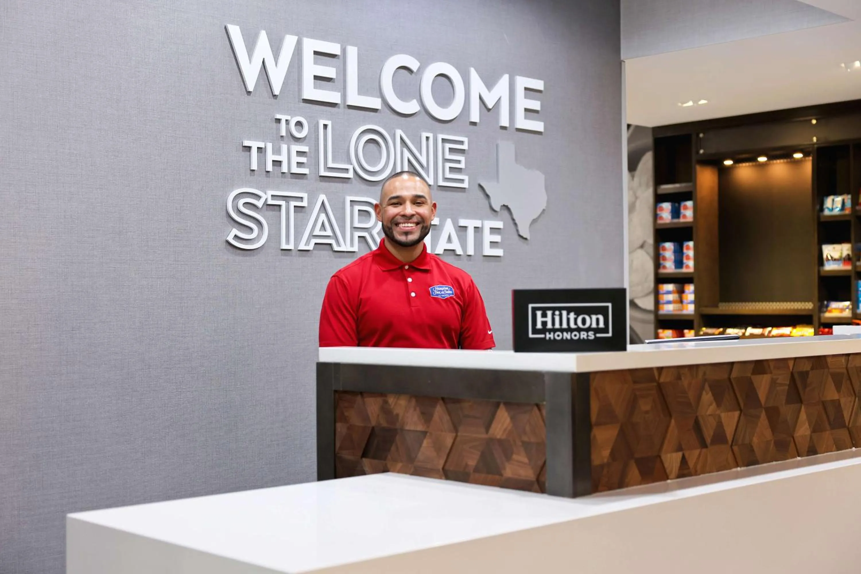 Lobby or reception in Hampton Inn & Suites Houston East Beltway 8, Tx