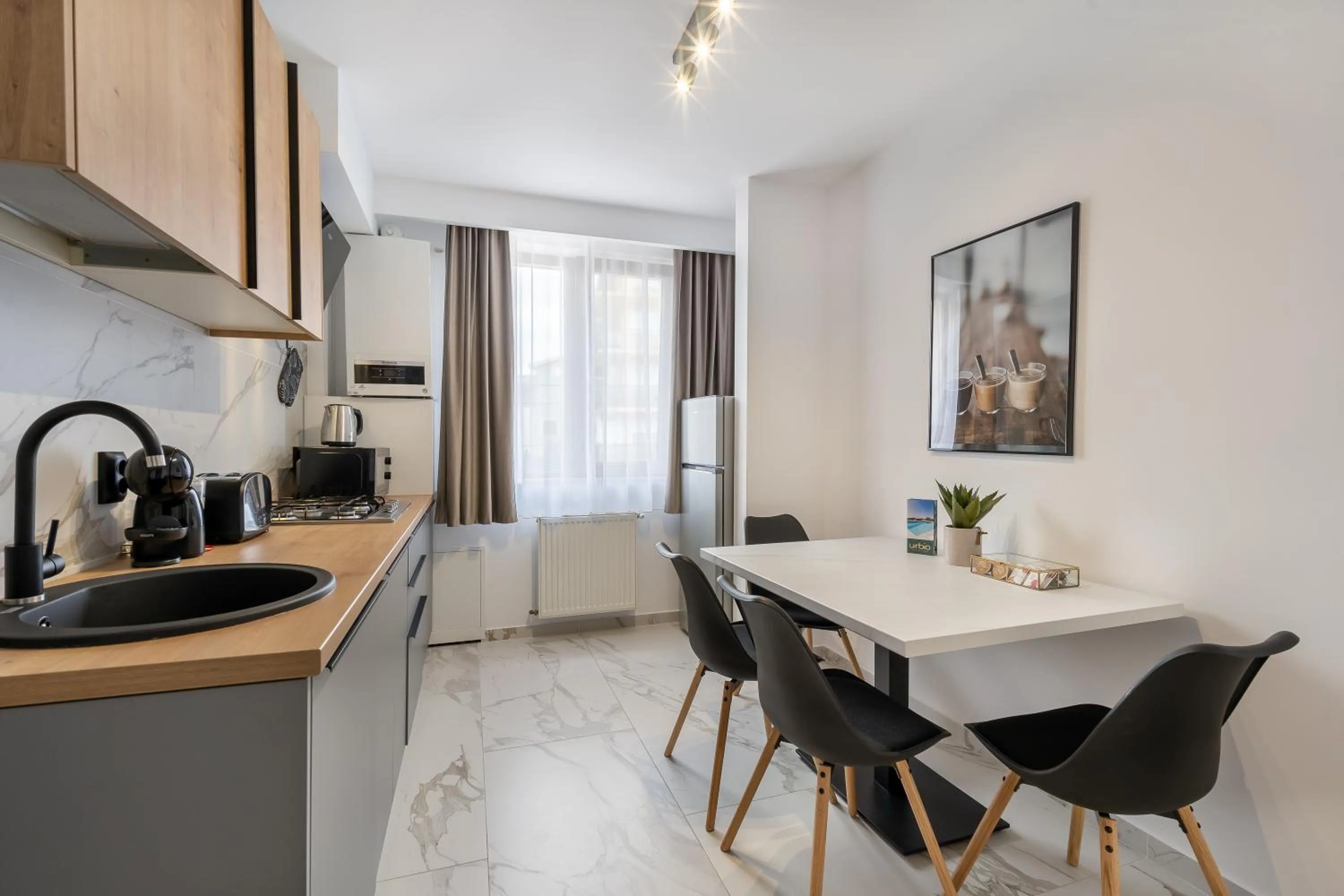 kitchen in Urbio Private Suites