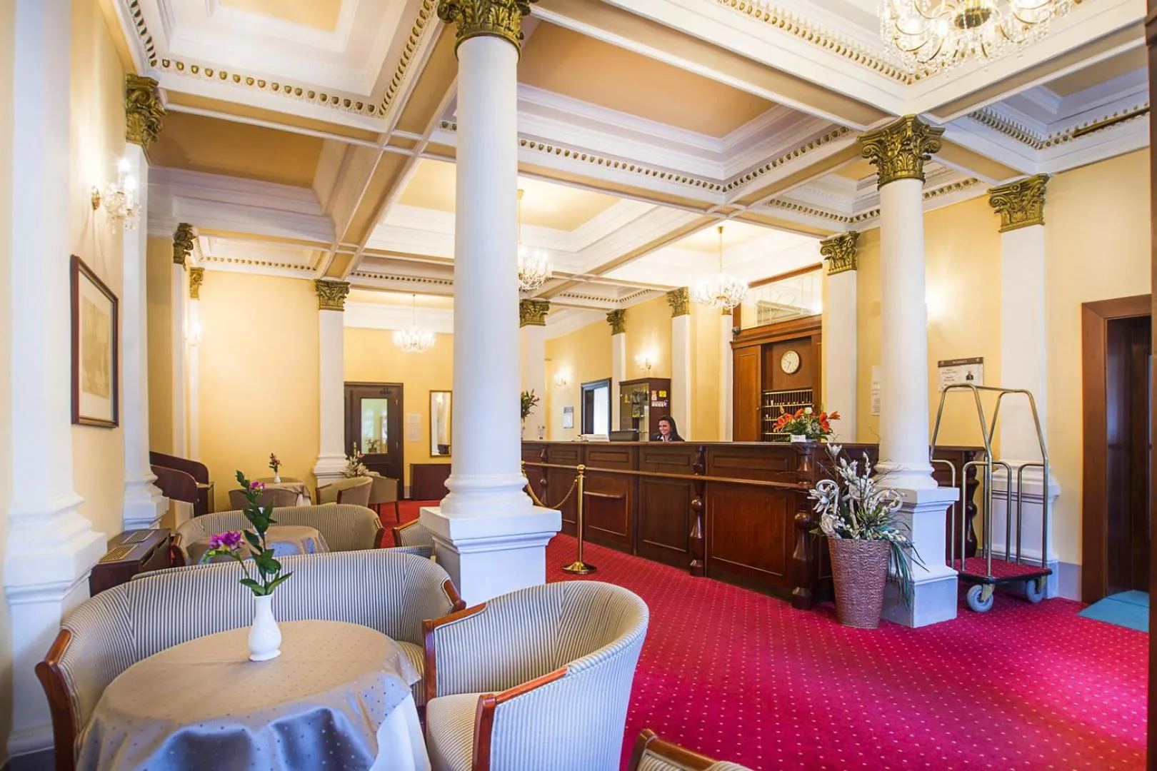 Lobby or reception in Savoy Spa & Kurhotel