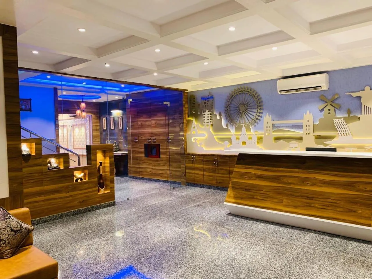 Lobby or reception in Hotel Sheetal