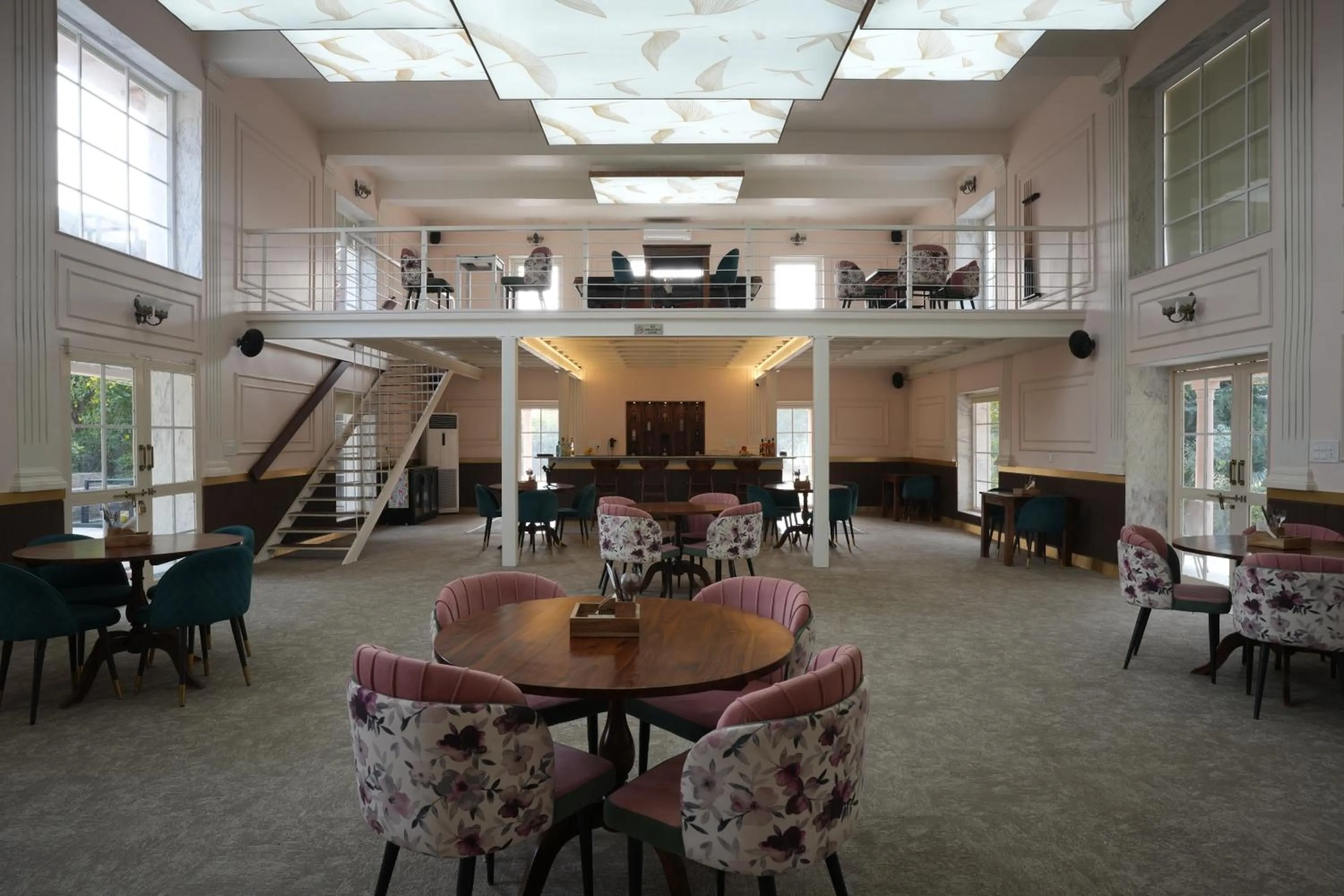 Lounge or bar in Astroport Sariska Treetop by Eight Continents