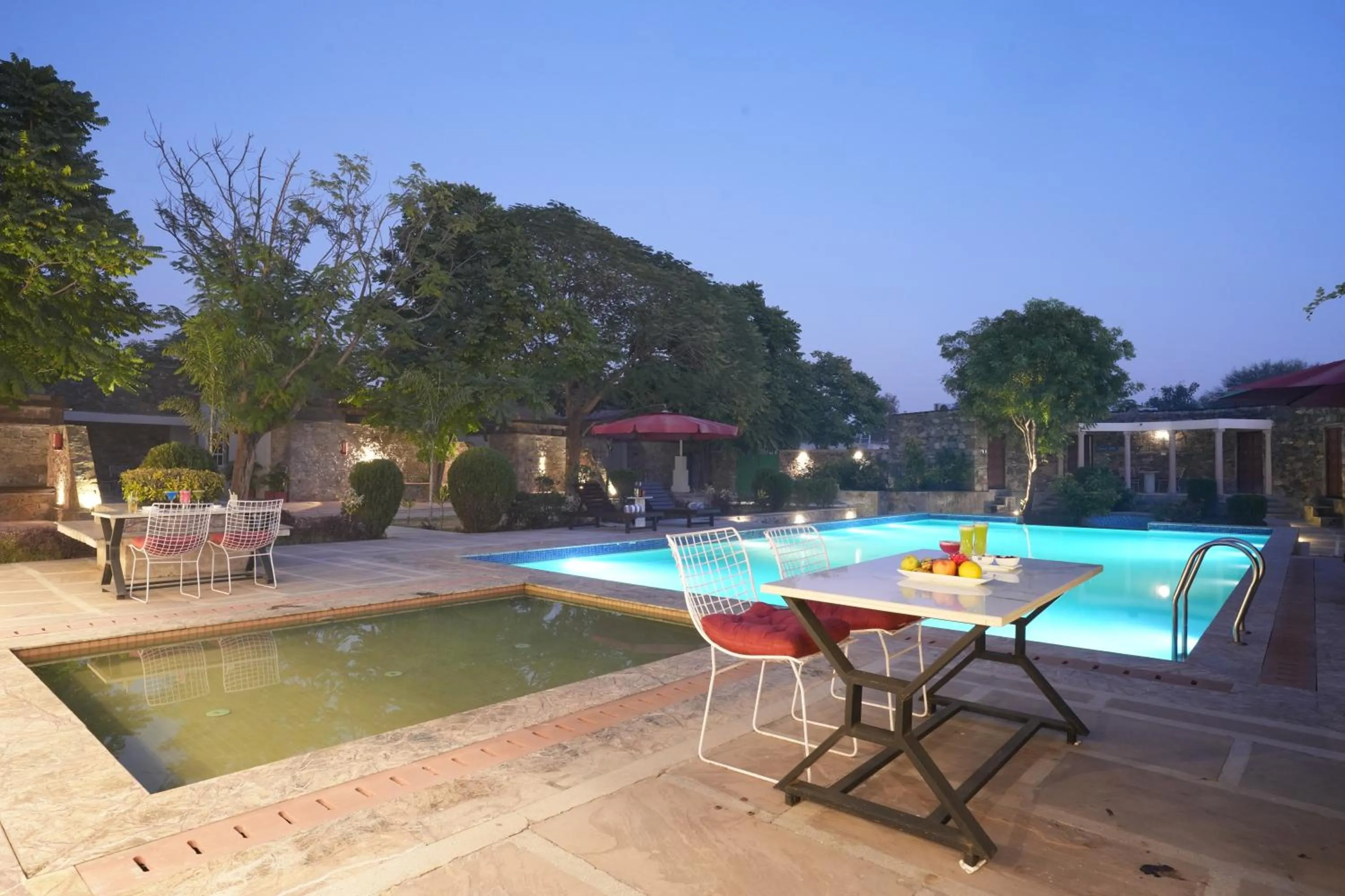 Swimming pool in Astroport Sariska Treetop by Eight Continents