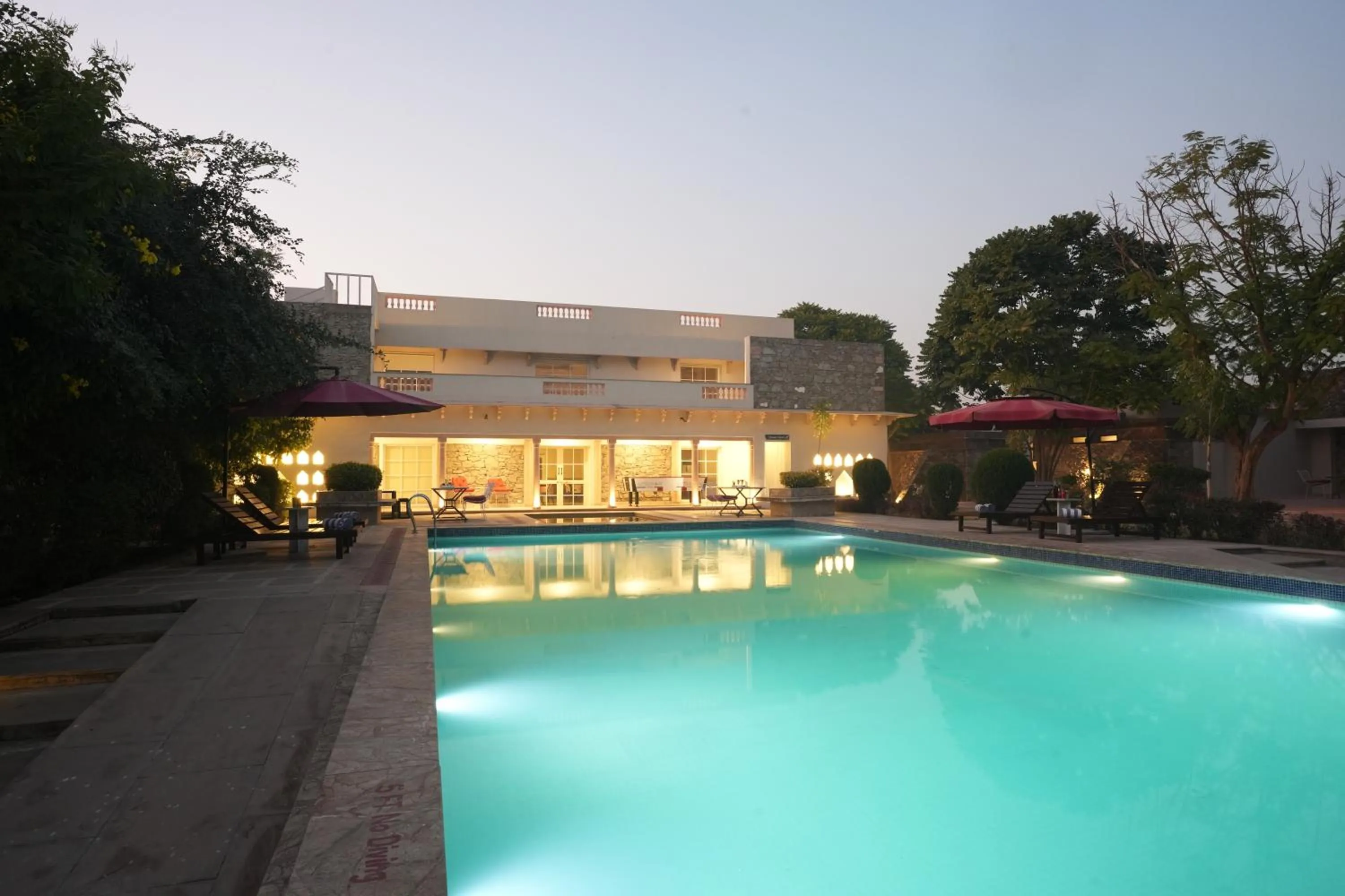Swimming pool in Astroport Sariska Treetop by Eight Continents