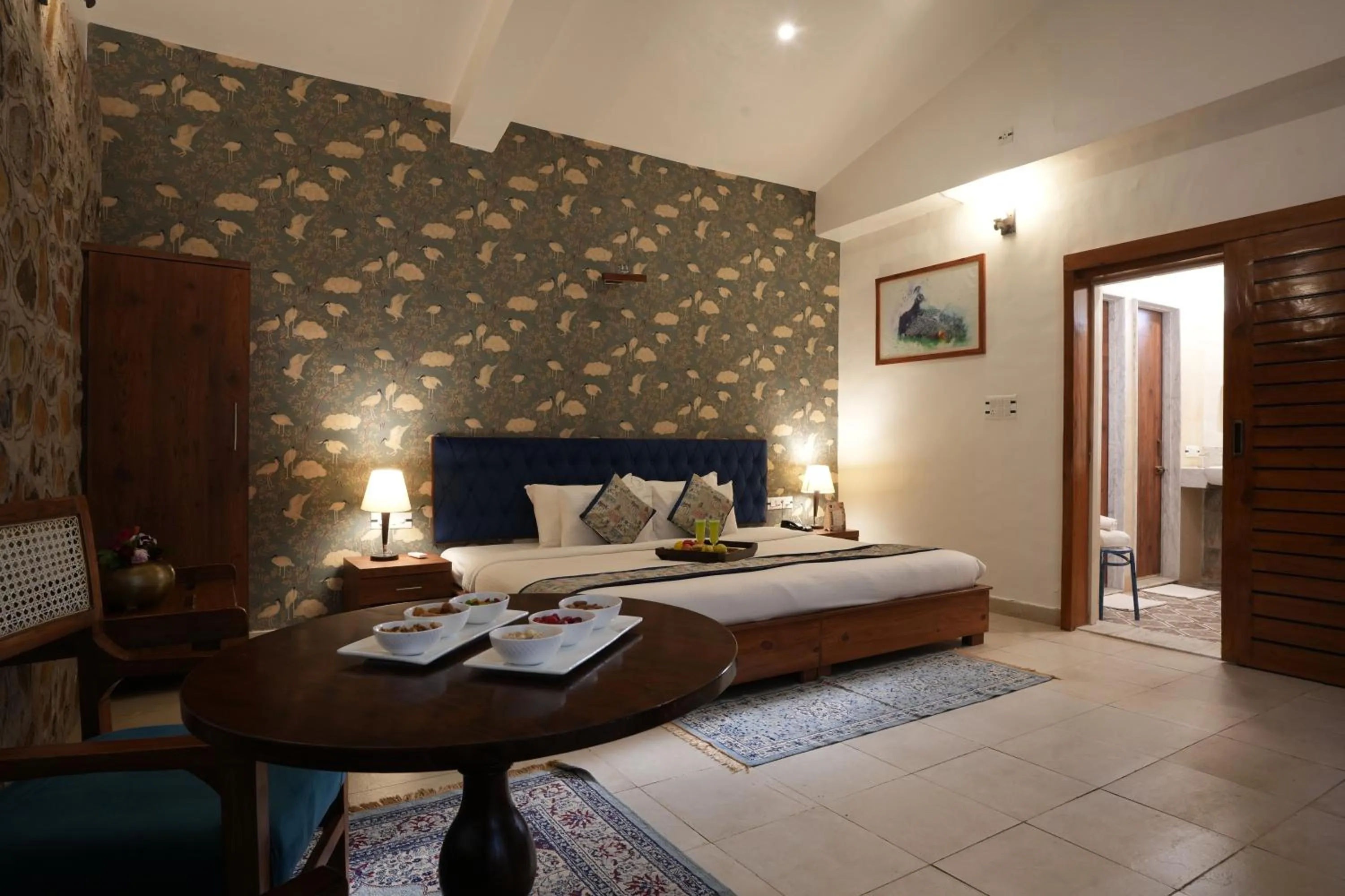 Bedroom, Bed in Astroport Sariska Treetop by Eight Continents